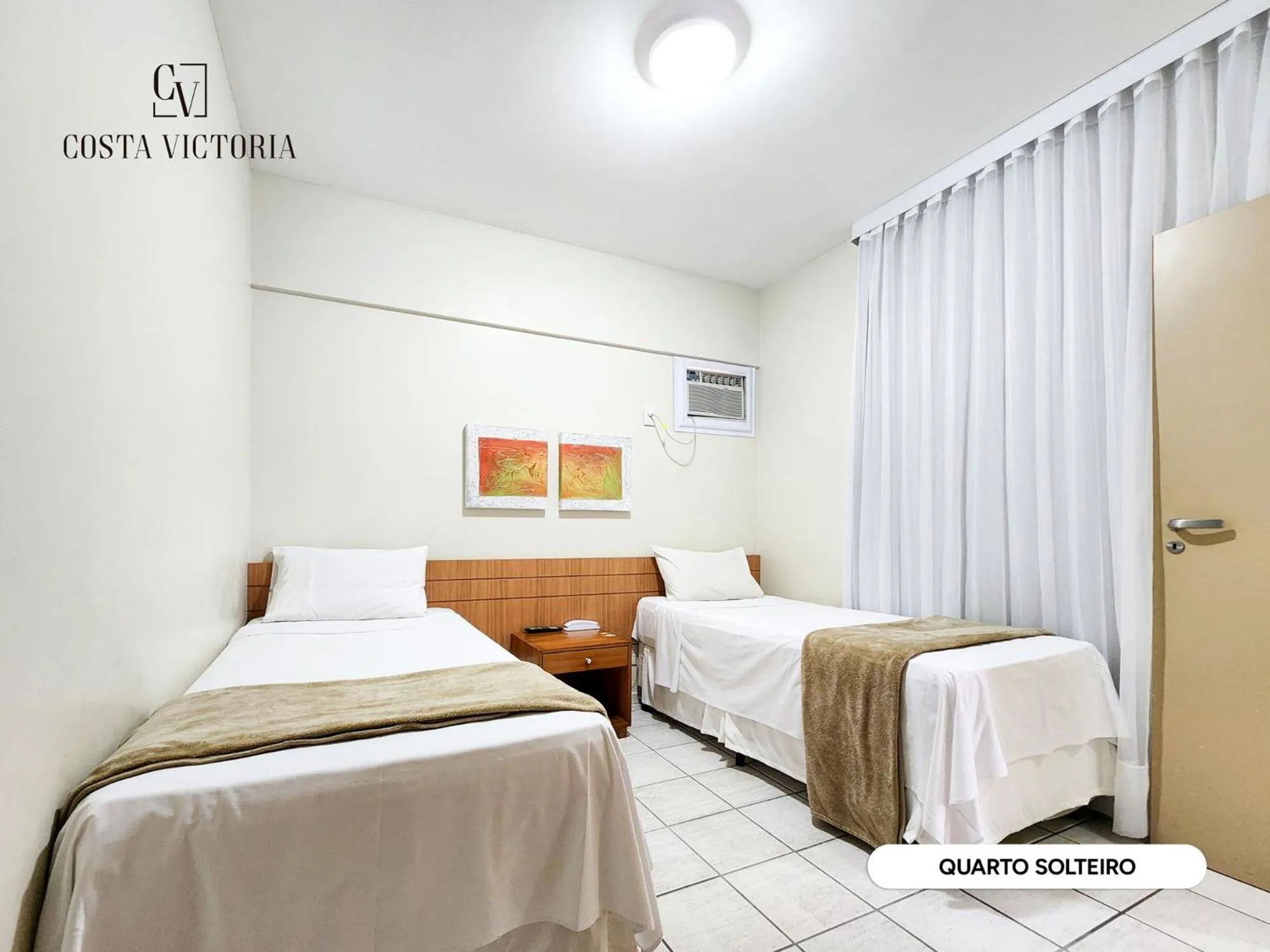 Bed in Hotel Costa Victória