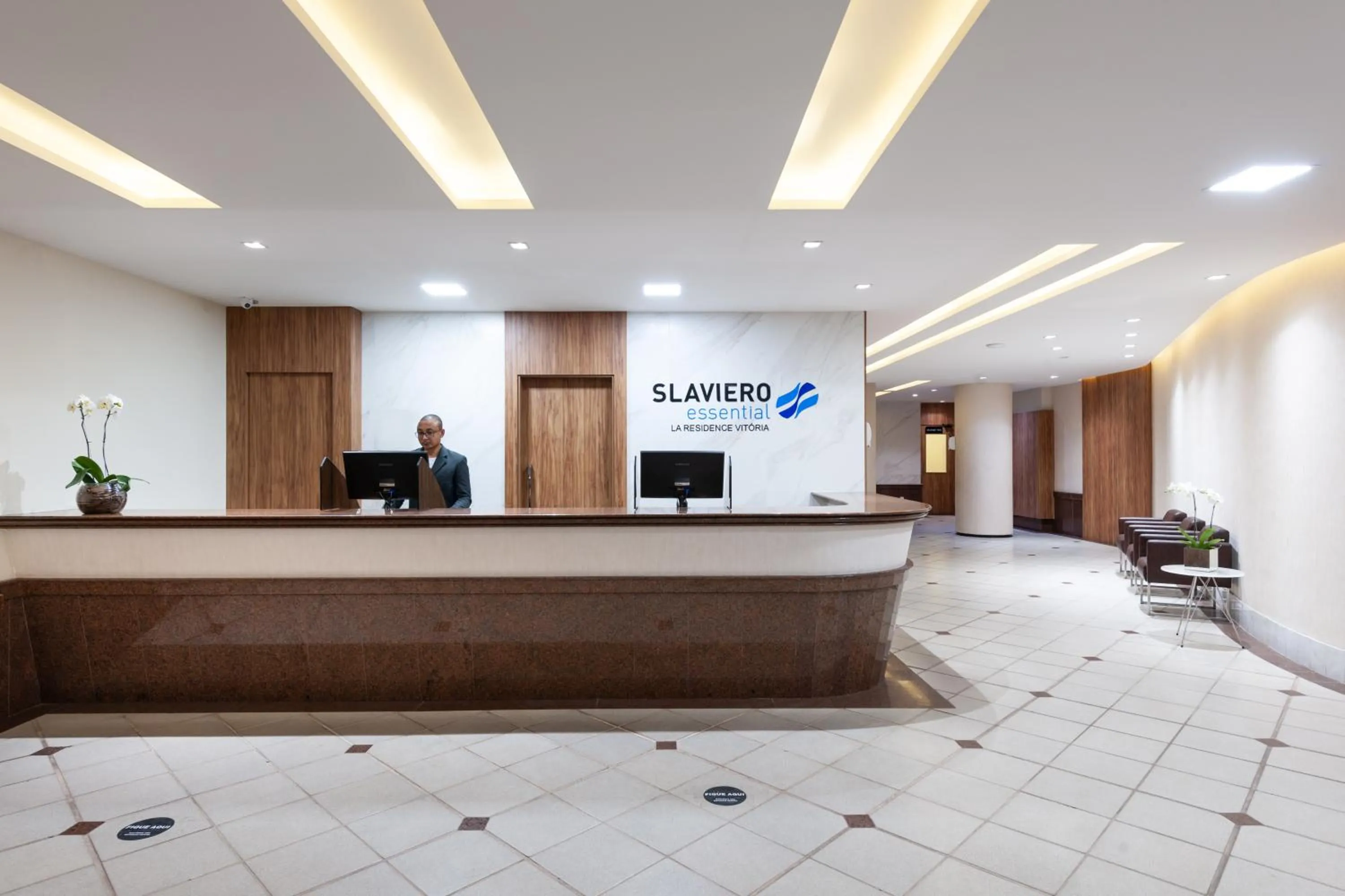 Lobby or reception in Slaviero Vitória