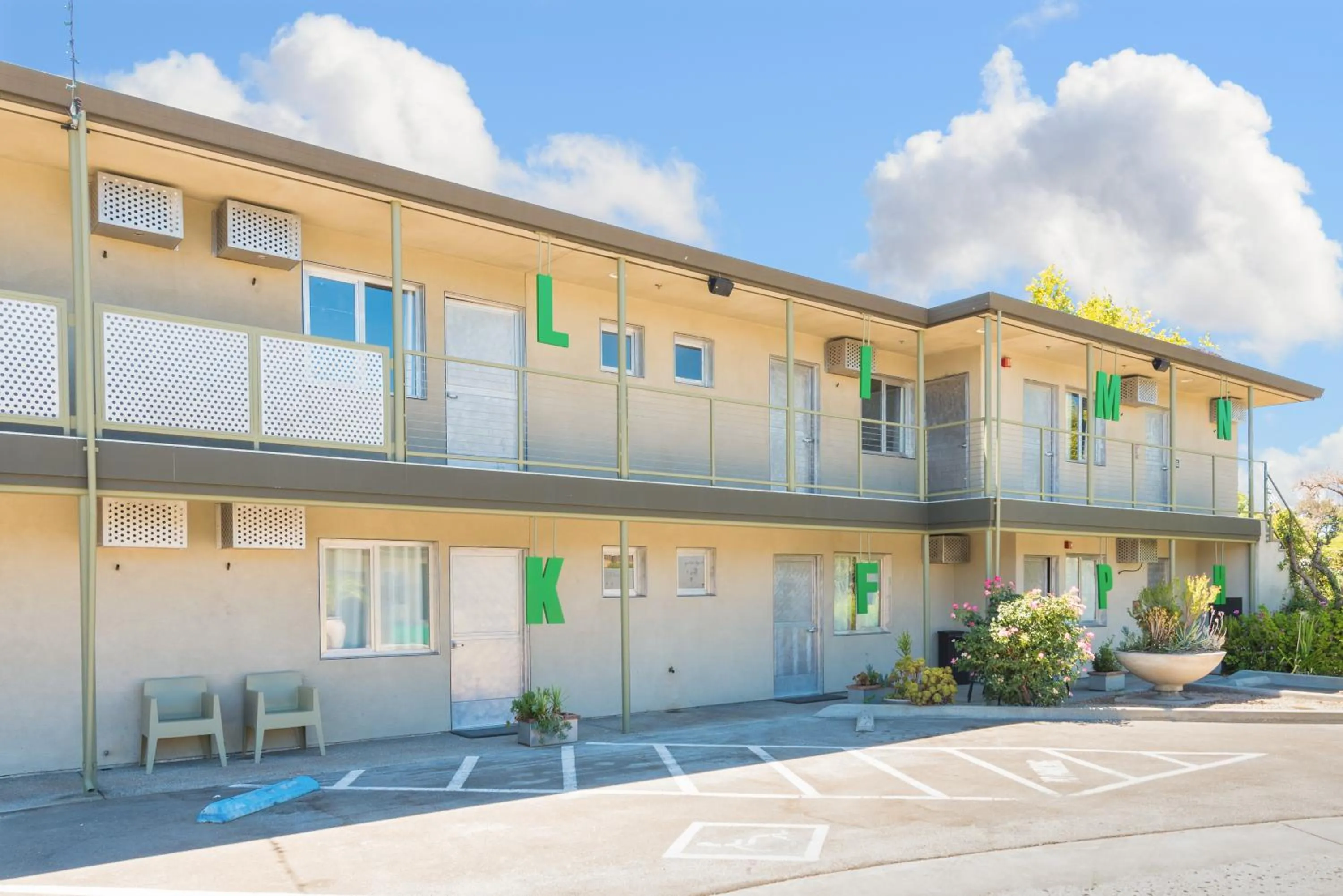 Property building in The Greens Hotel on Del Paso