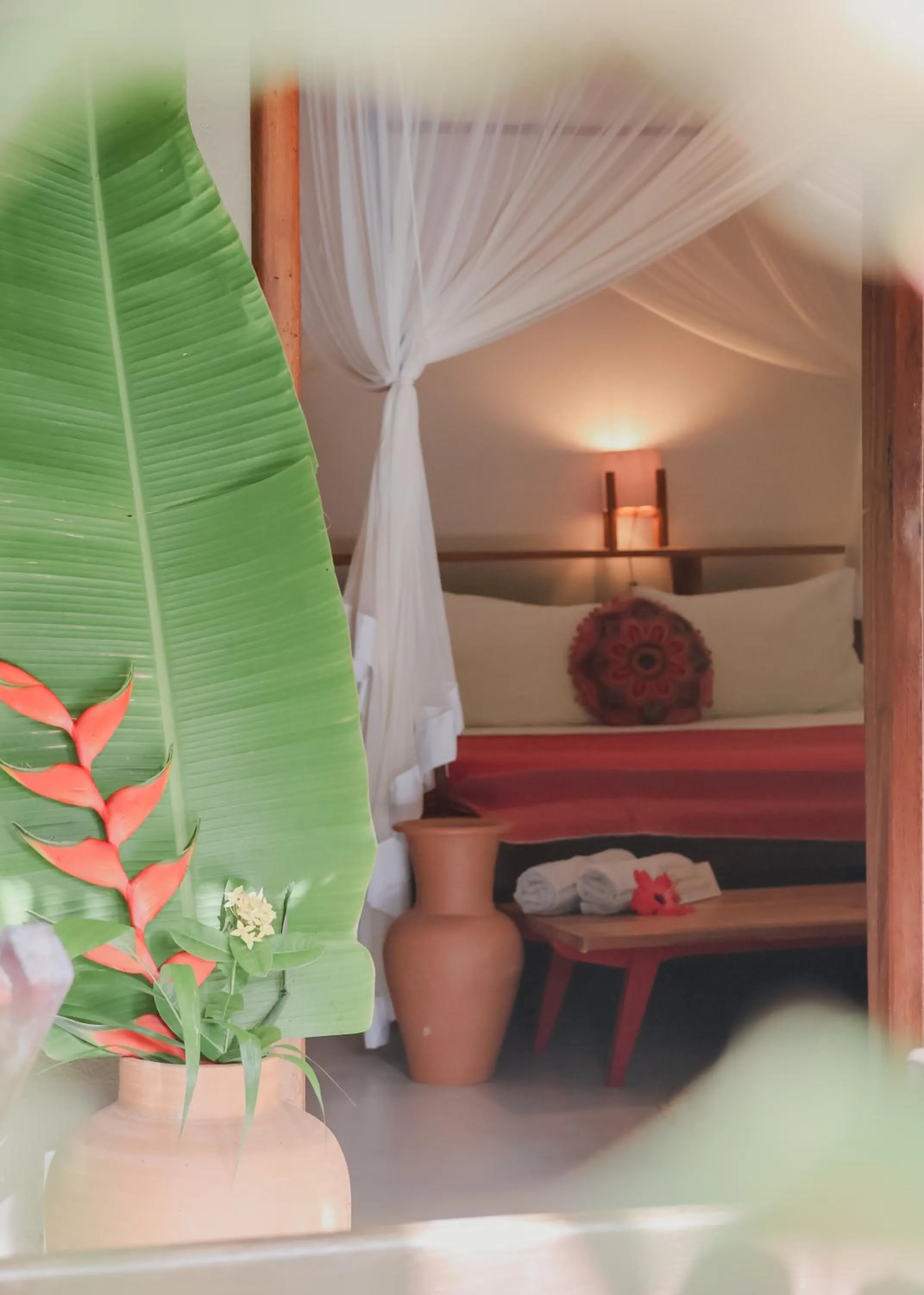 Bed in Na Villa dos Algodões