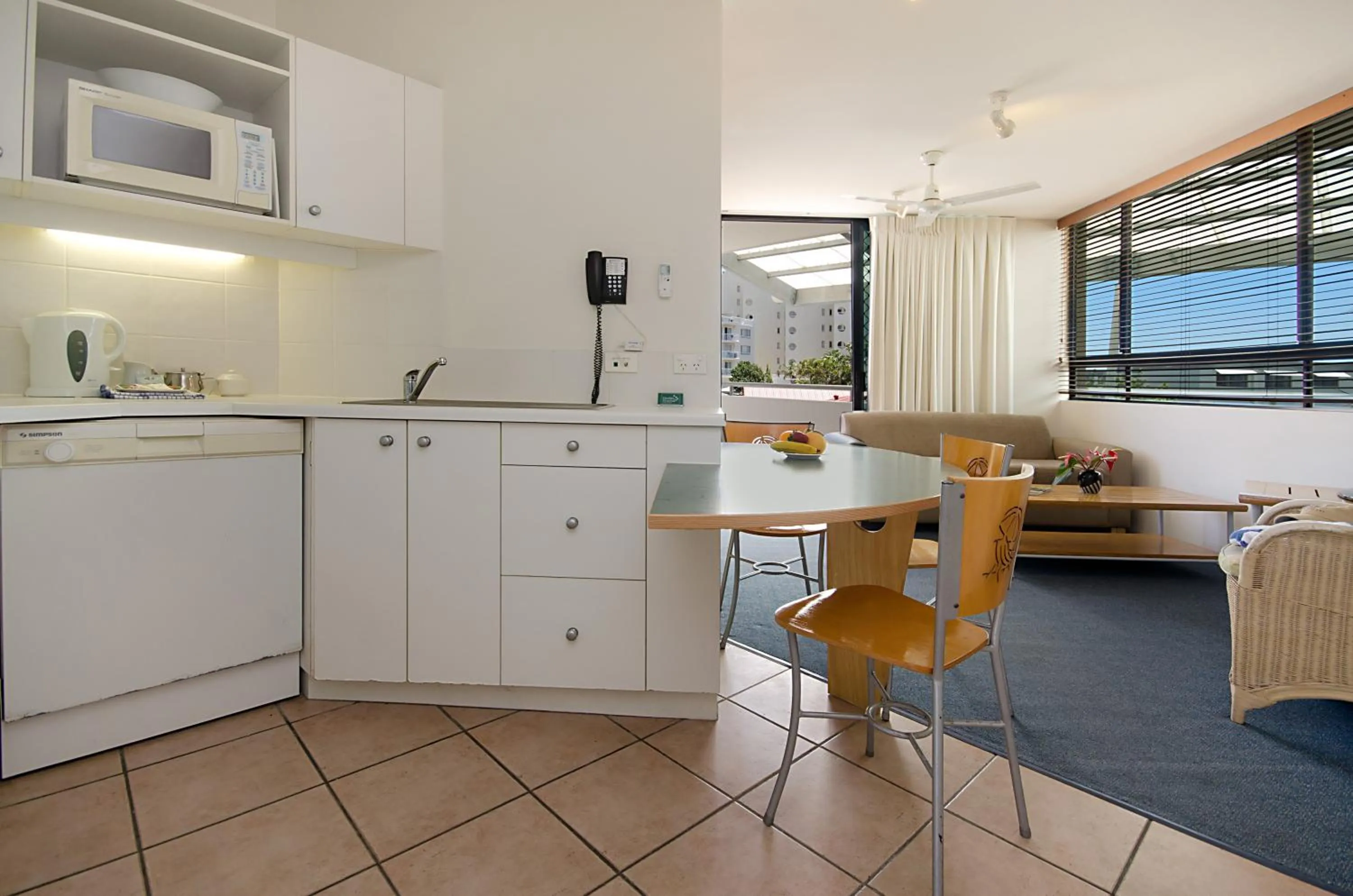 Kitchen or kitchenette in Beach Club Resort Mooloolaba