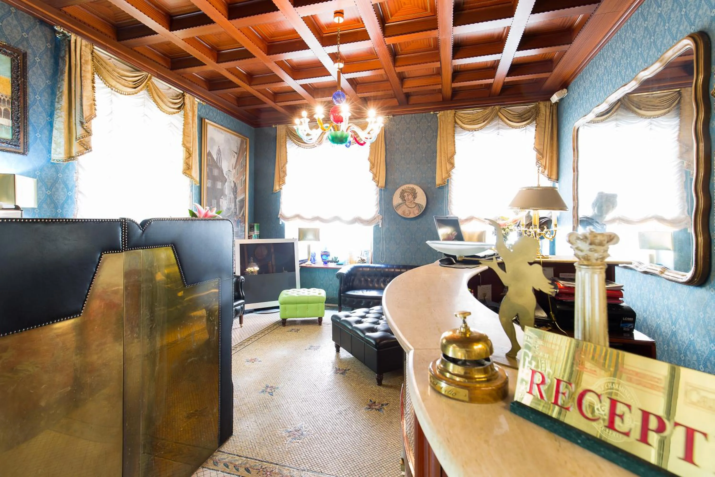 Lobby or reception in Hotel Celio