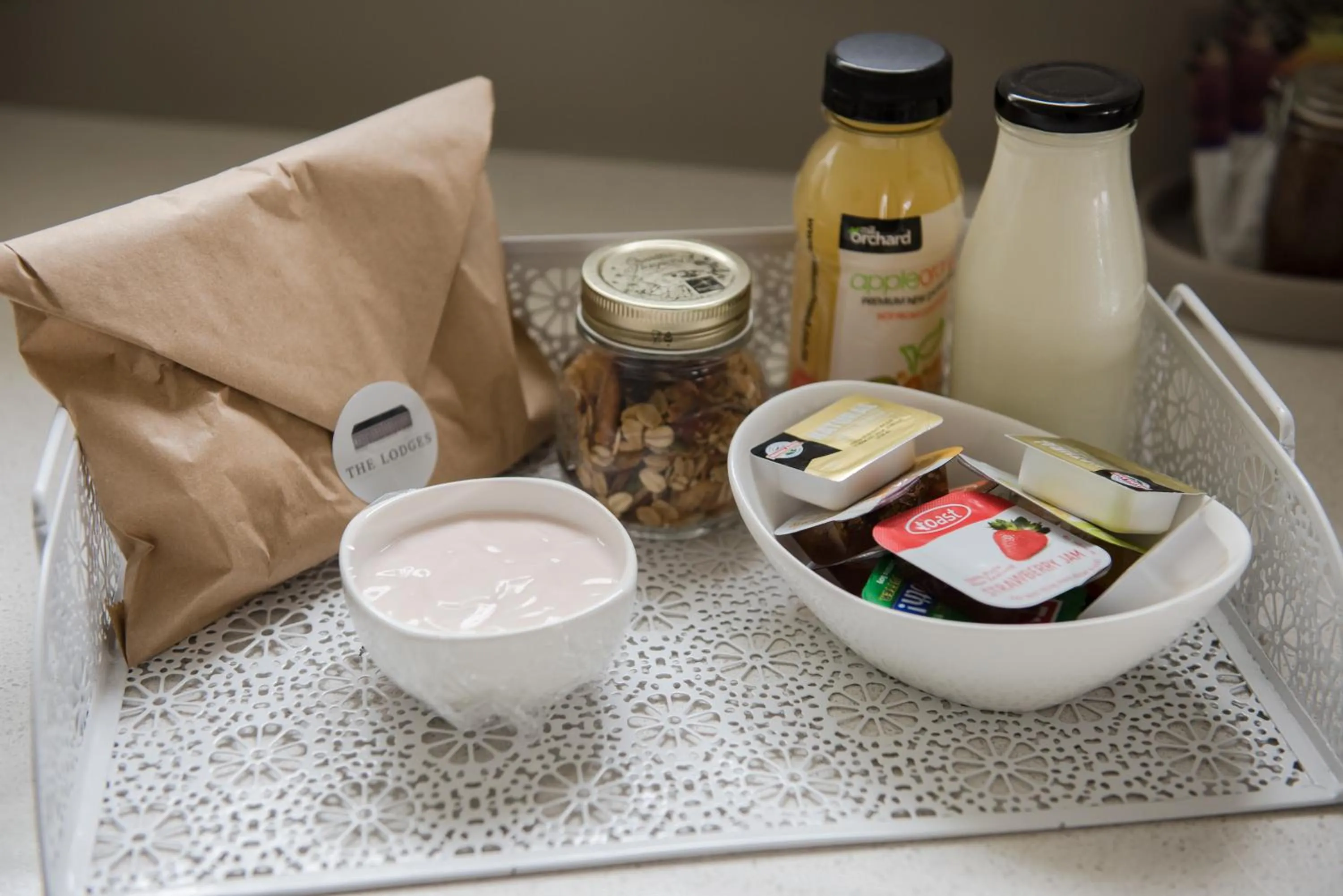 Continental breakfast in The Lodges At Transport World