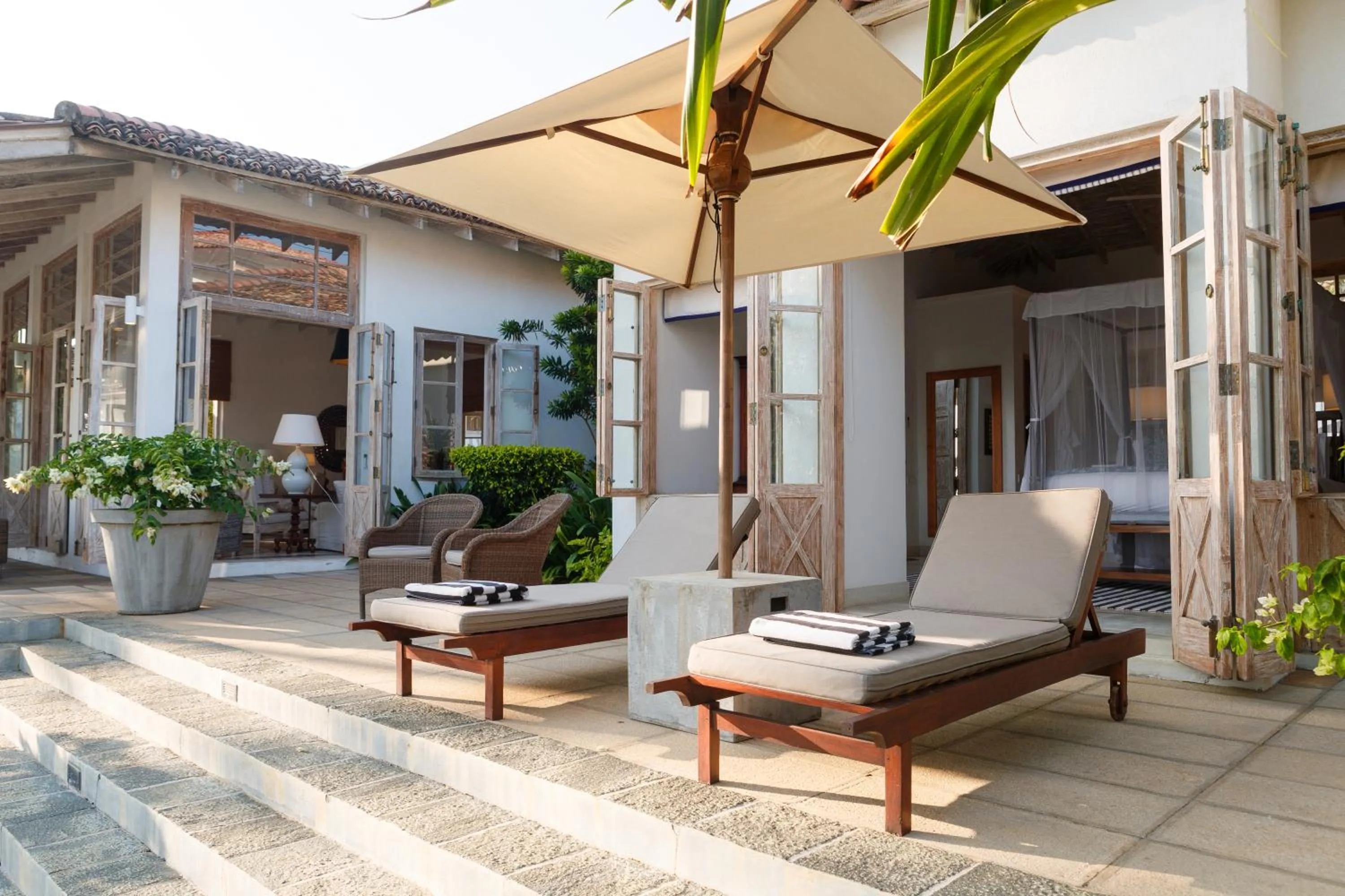 Patio in Habaraduwa House