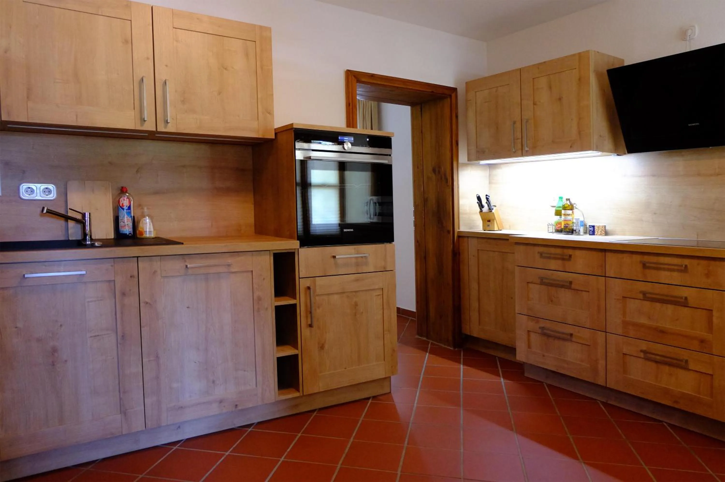 Kitchen or kitchenette in Hotel Schlossresidenz Heitzenhofen