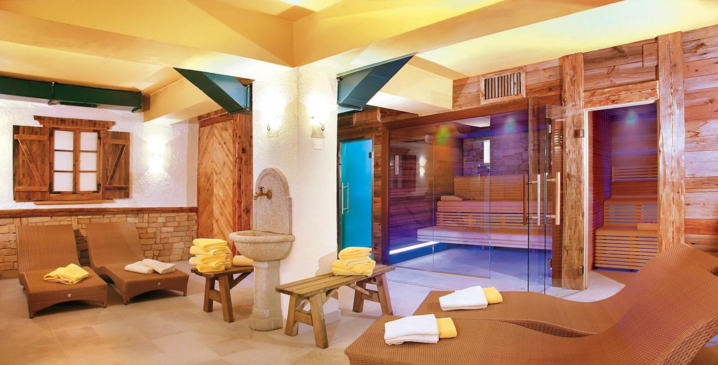 Sauna in Hotel Dolomiti Schloss