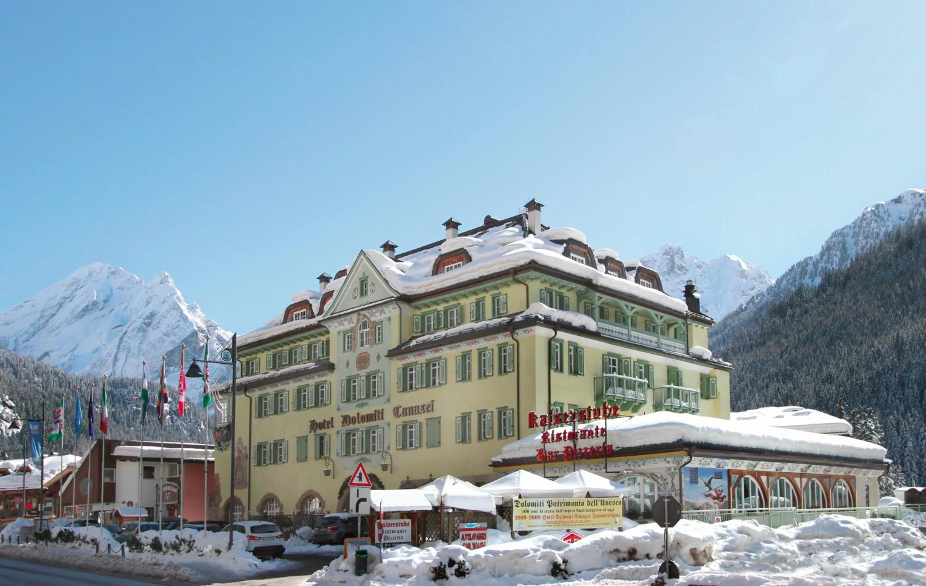 Property building in Hotel Dolomiti Schloss