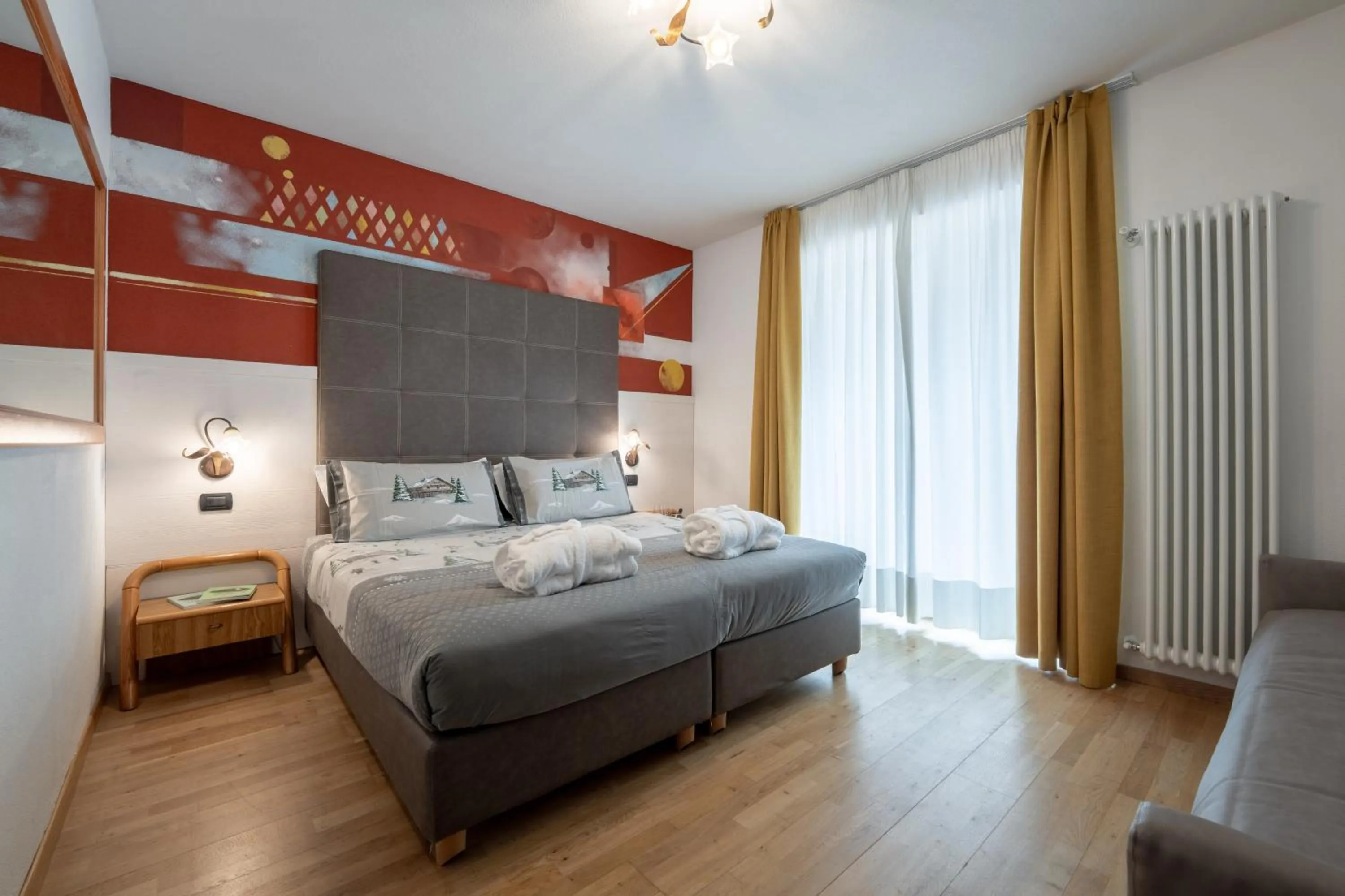 Bedroom, Bed in Hotel il Caminetto Sport