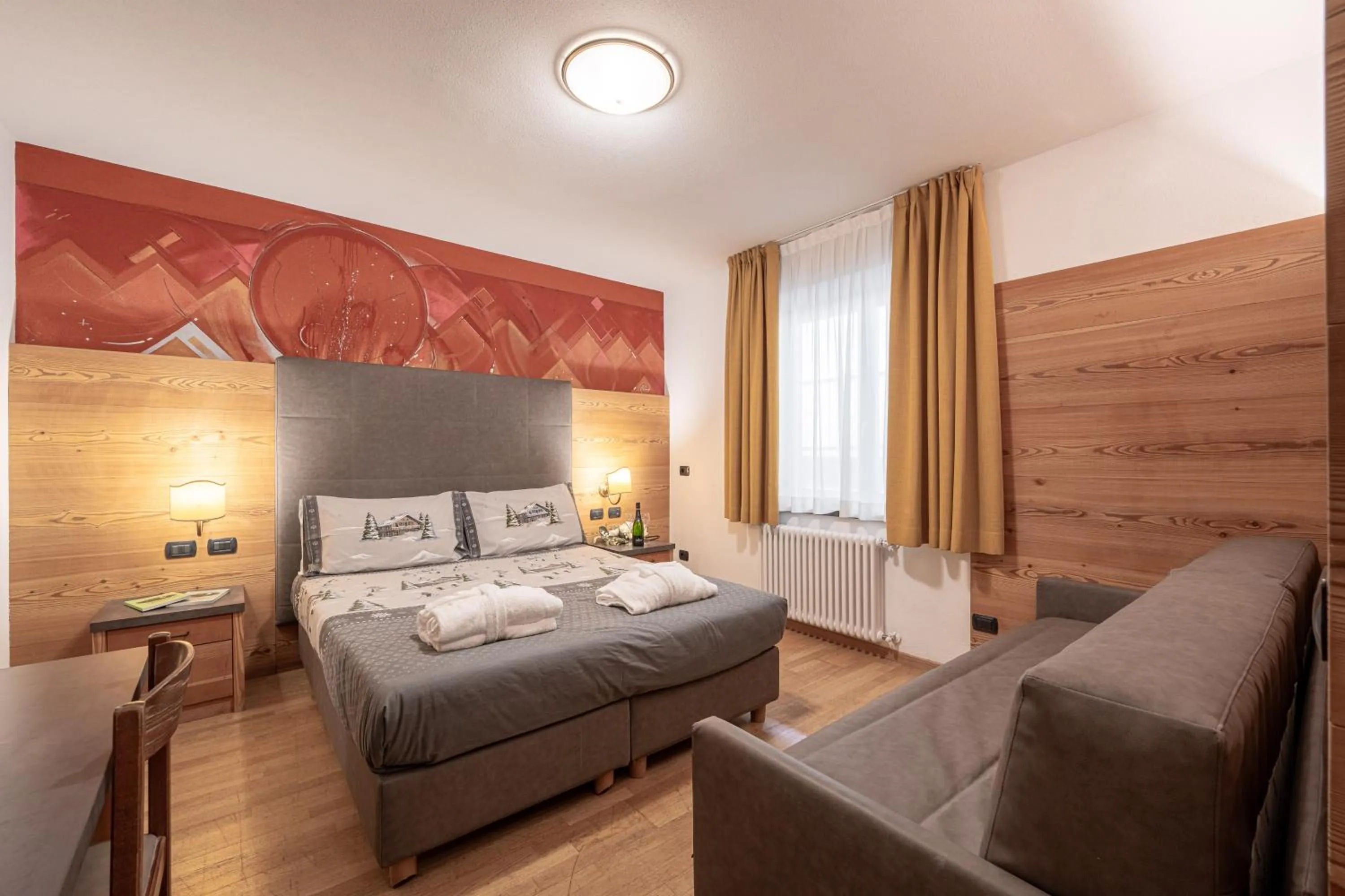 Bedroom, Bed in Hotel il Caminetto Sport