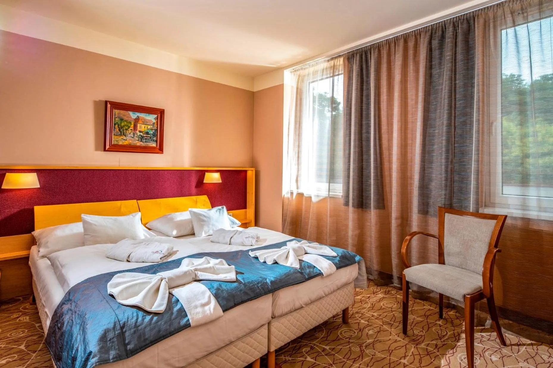 Bed in Dráva Hotel Thermal Resort