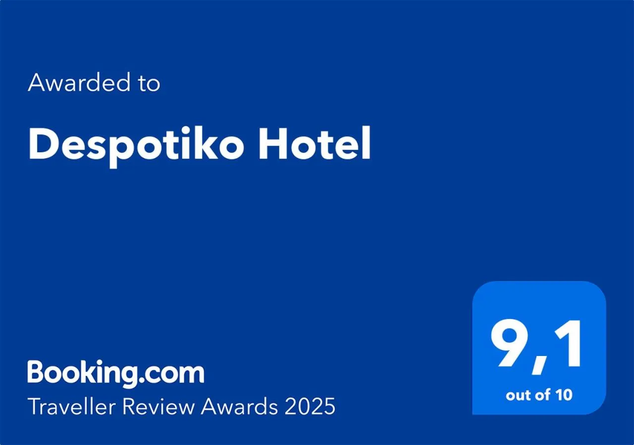 Certificate/Award in Despotiko Hotel