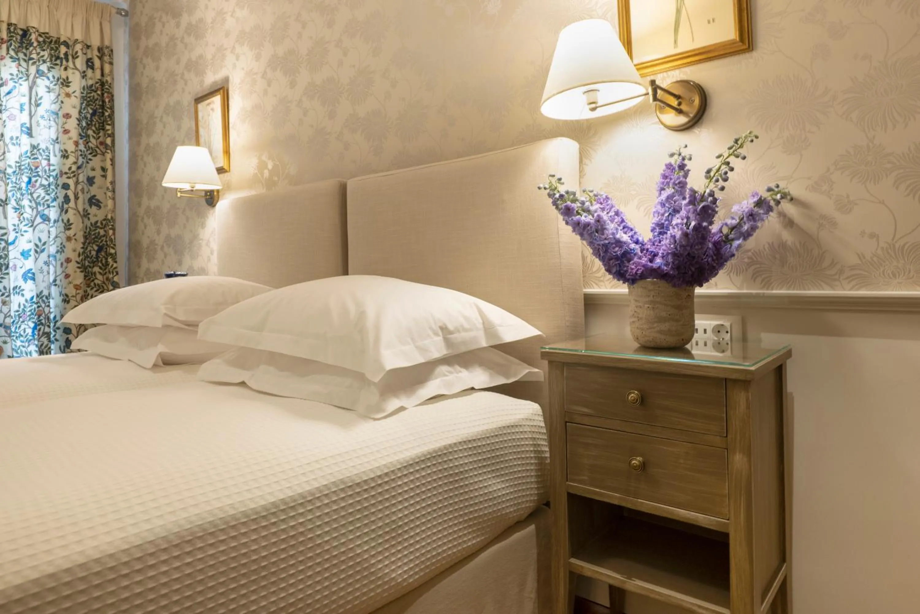 Bed in Despotiko Hotel