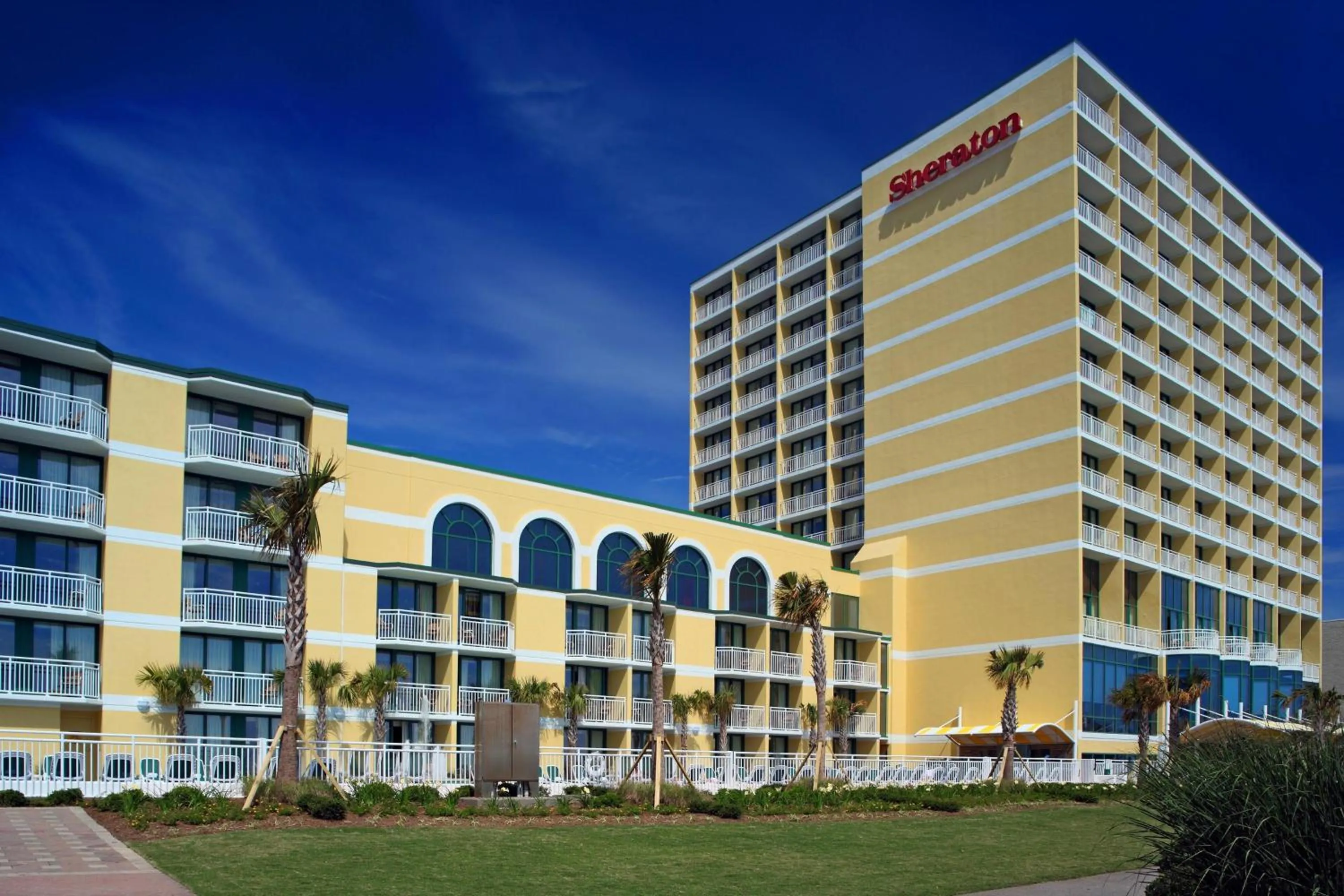 Property building in Sheraton Oceanfront Hotel