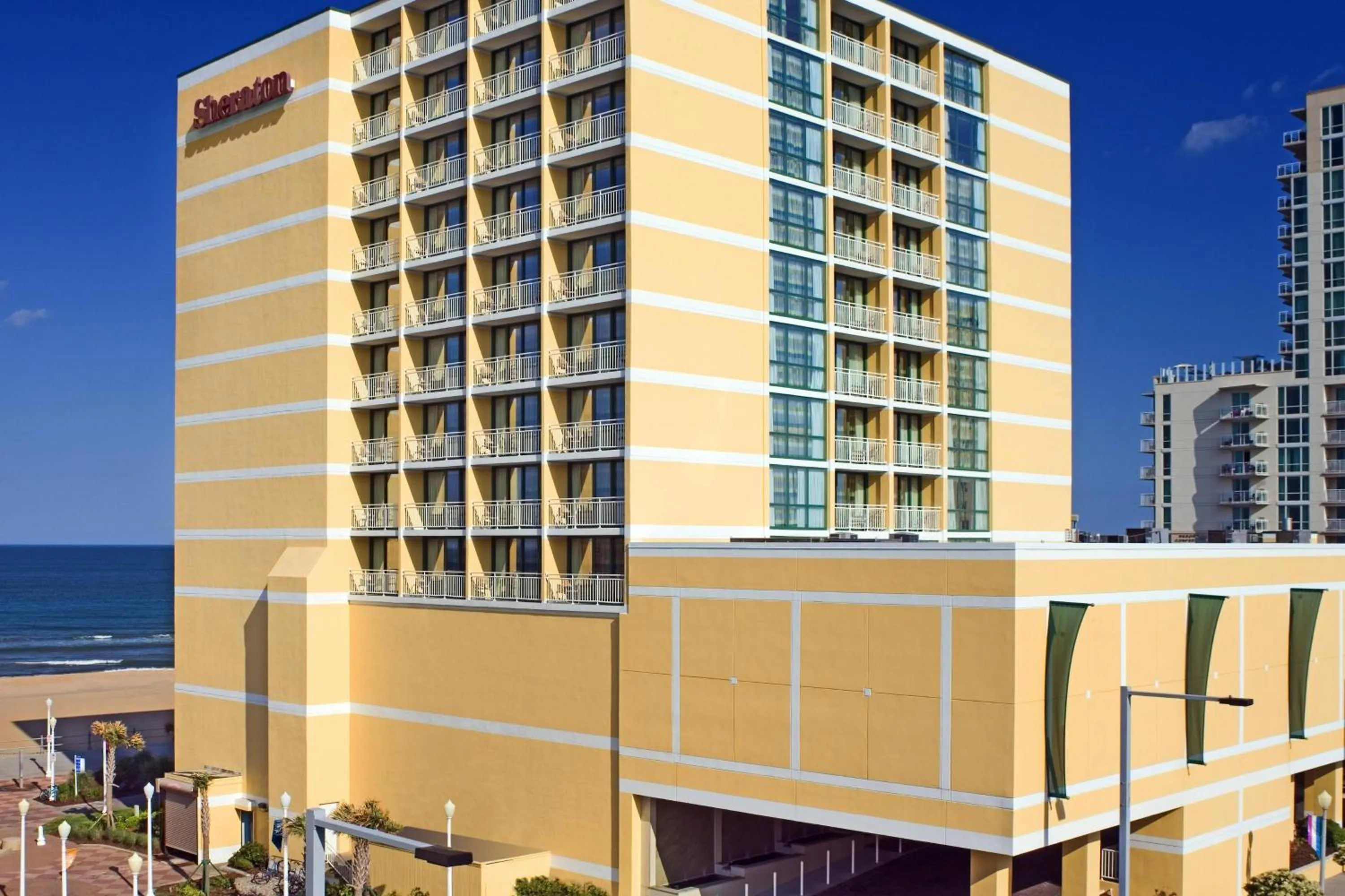 Property building in Sheraton Oceanfront Hotel