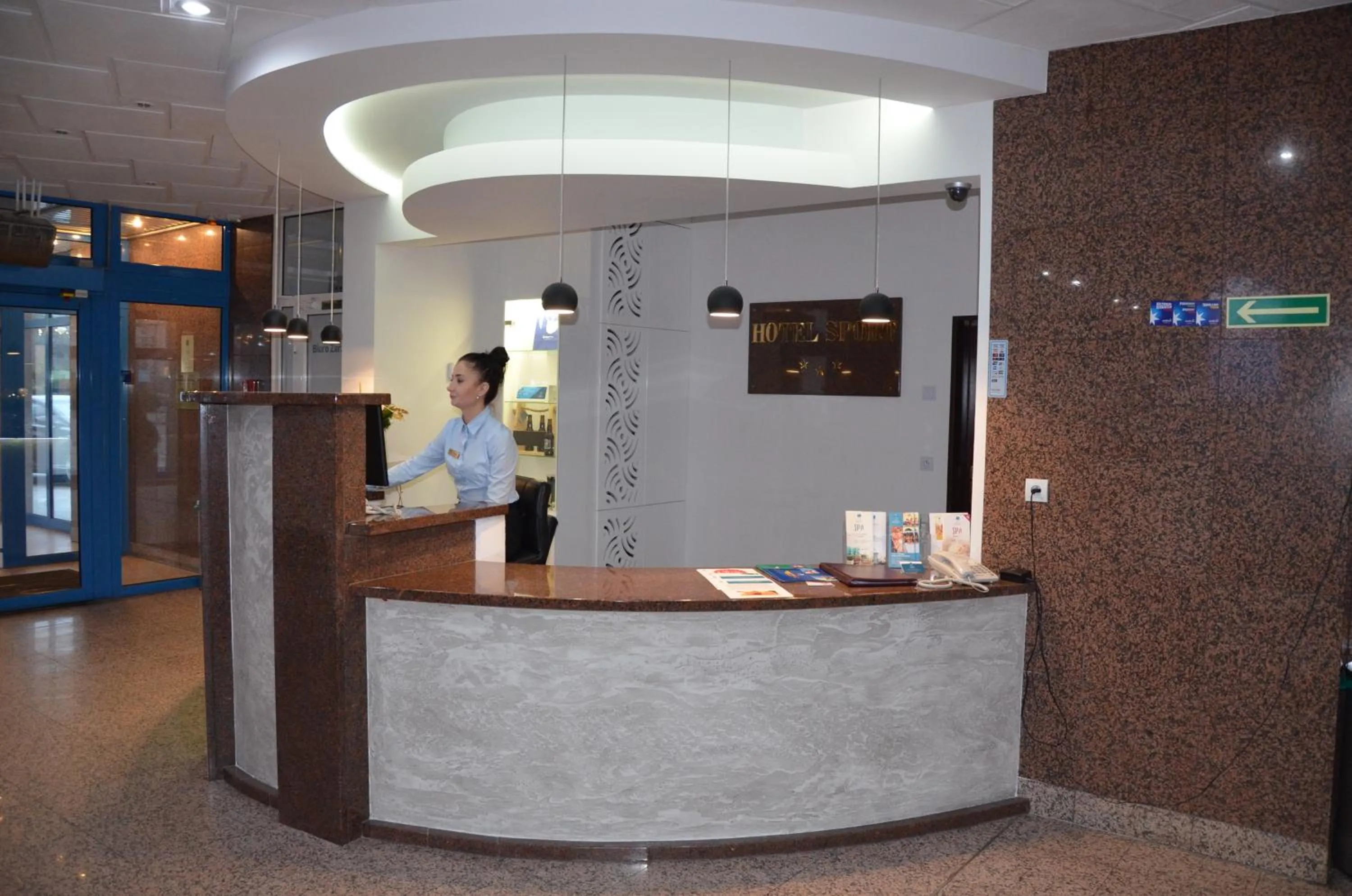 Lobby or reception in Hotel Sport
