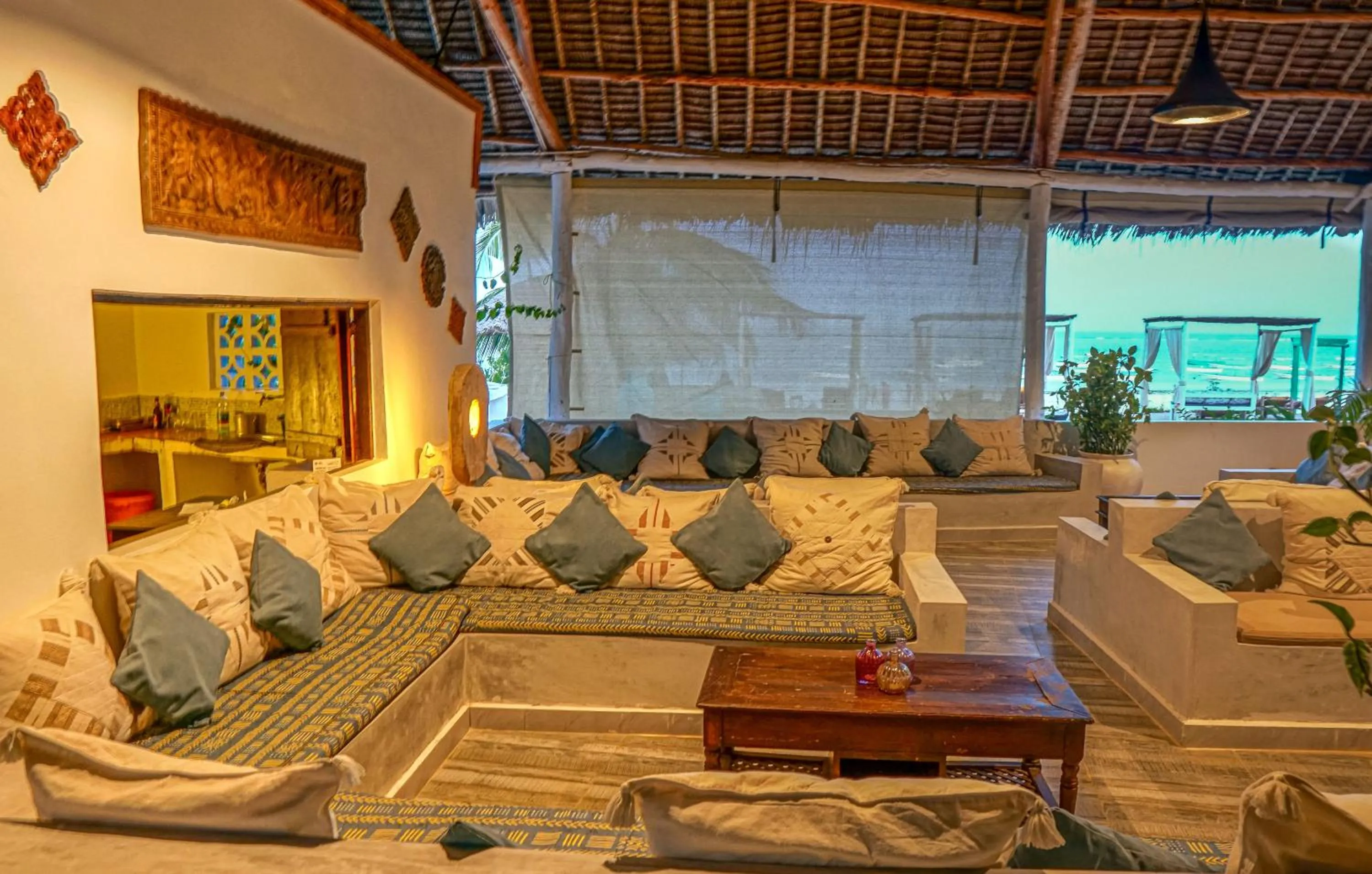Seating area in Jafferji Beach Retreat