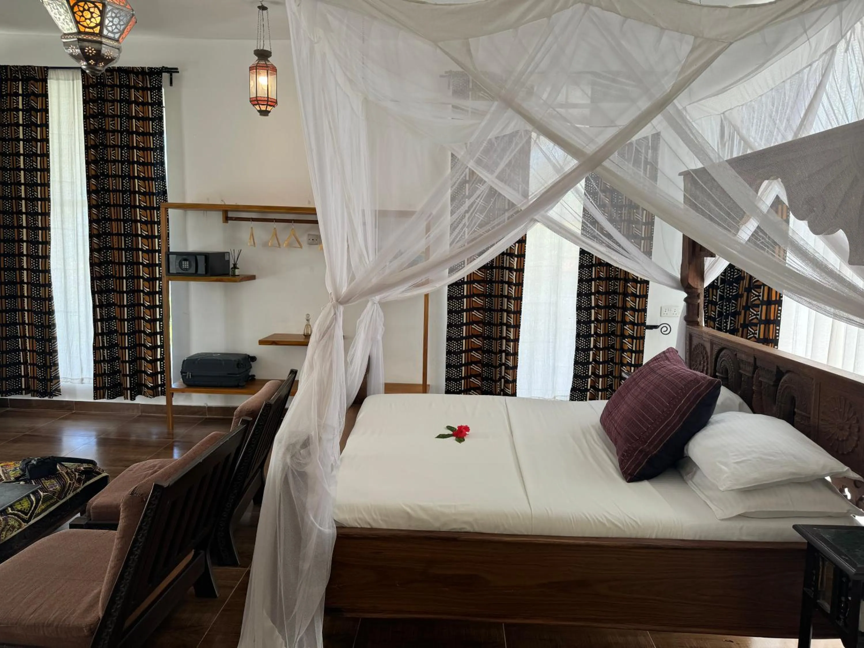 Bed in Jafferji Beach Retreat