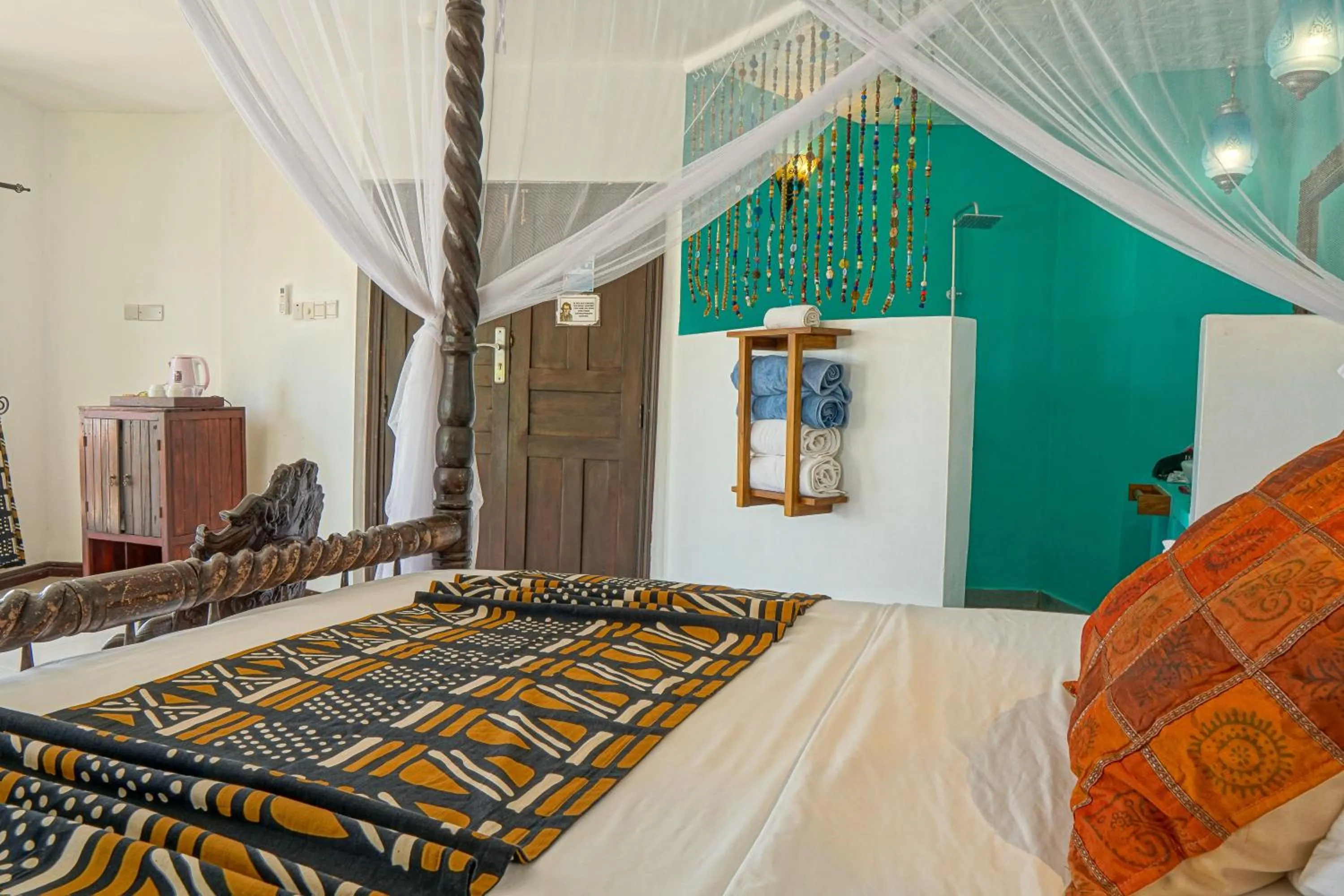 Bed in Jafferji Beach Retreat