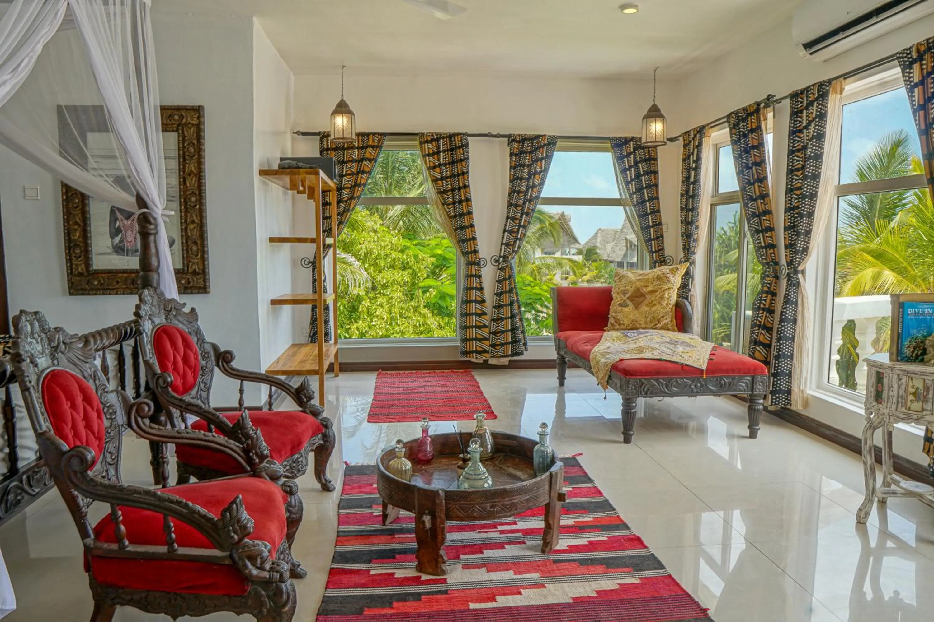 Seating area in Jafferji Beach Retreat