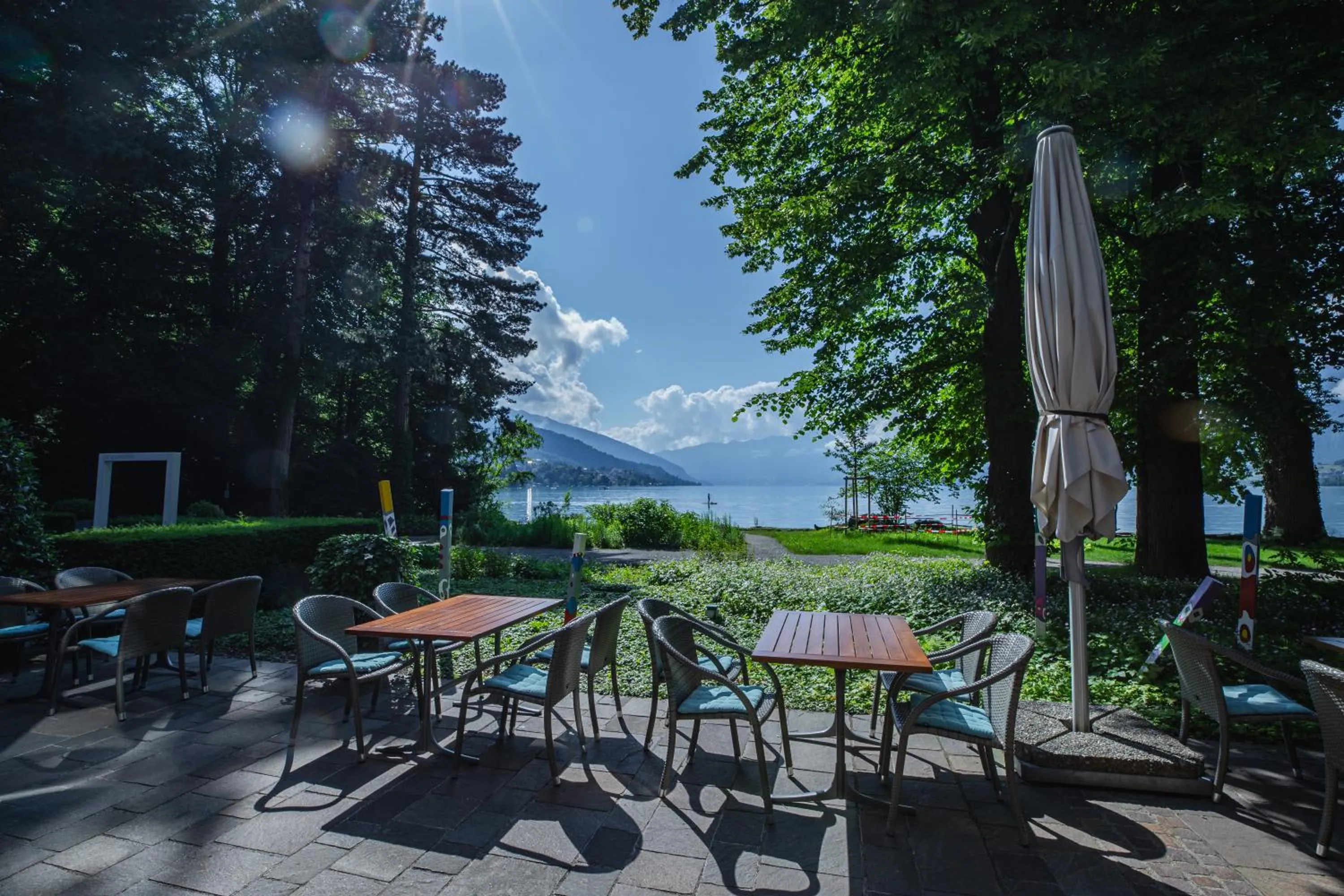 Balcony/Terrace in Hotel Seepark Thun
