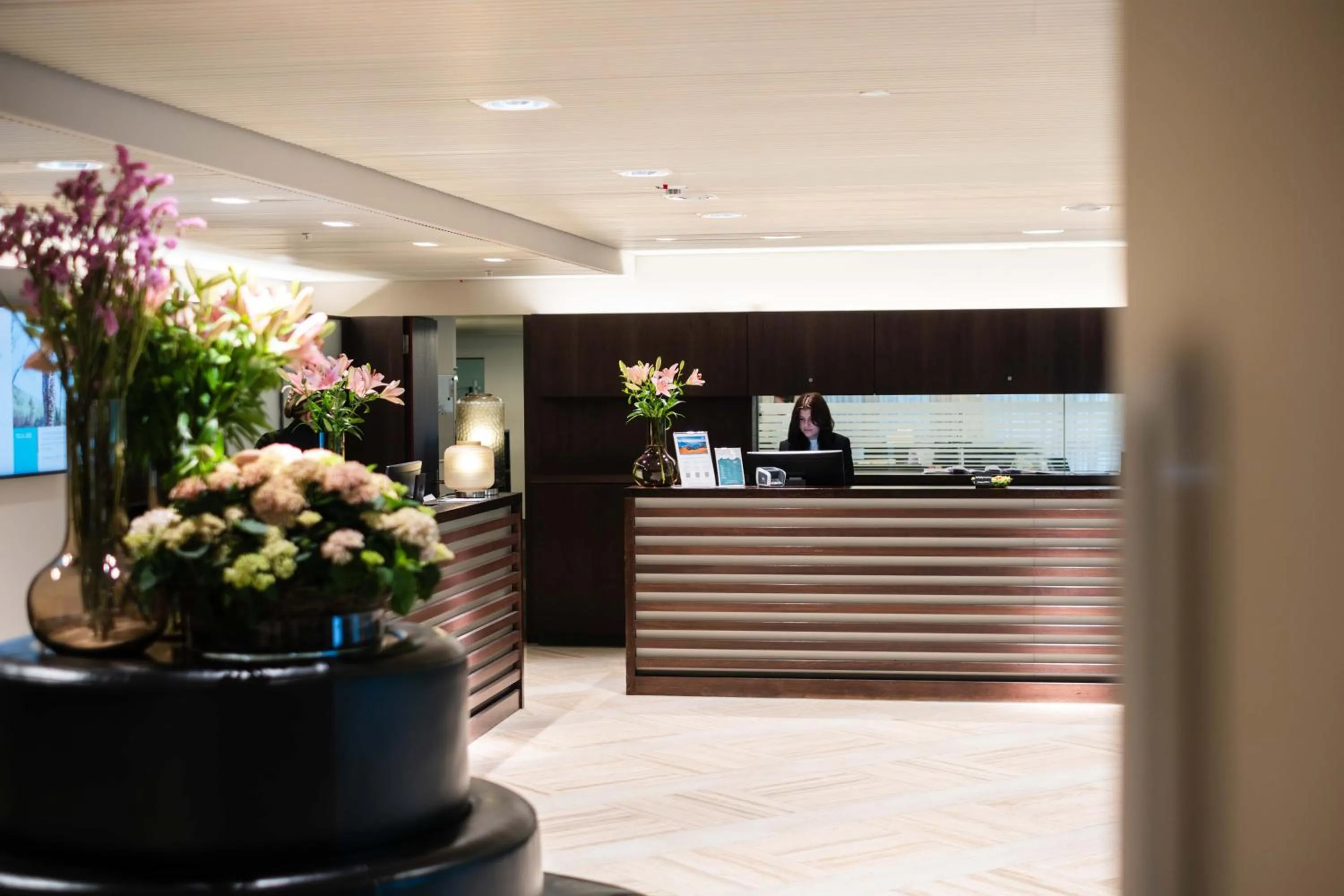 Lobby or reception in Hotel Seepark Thun