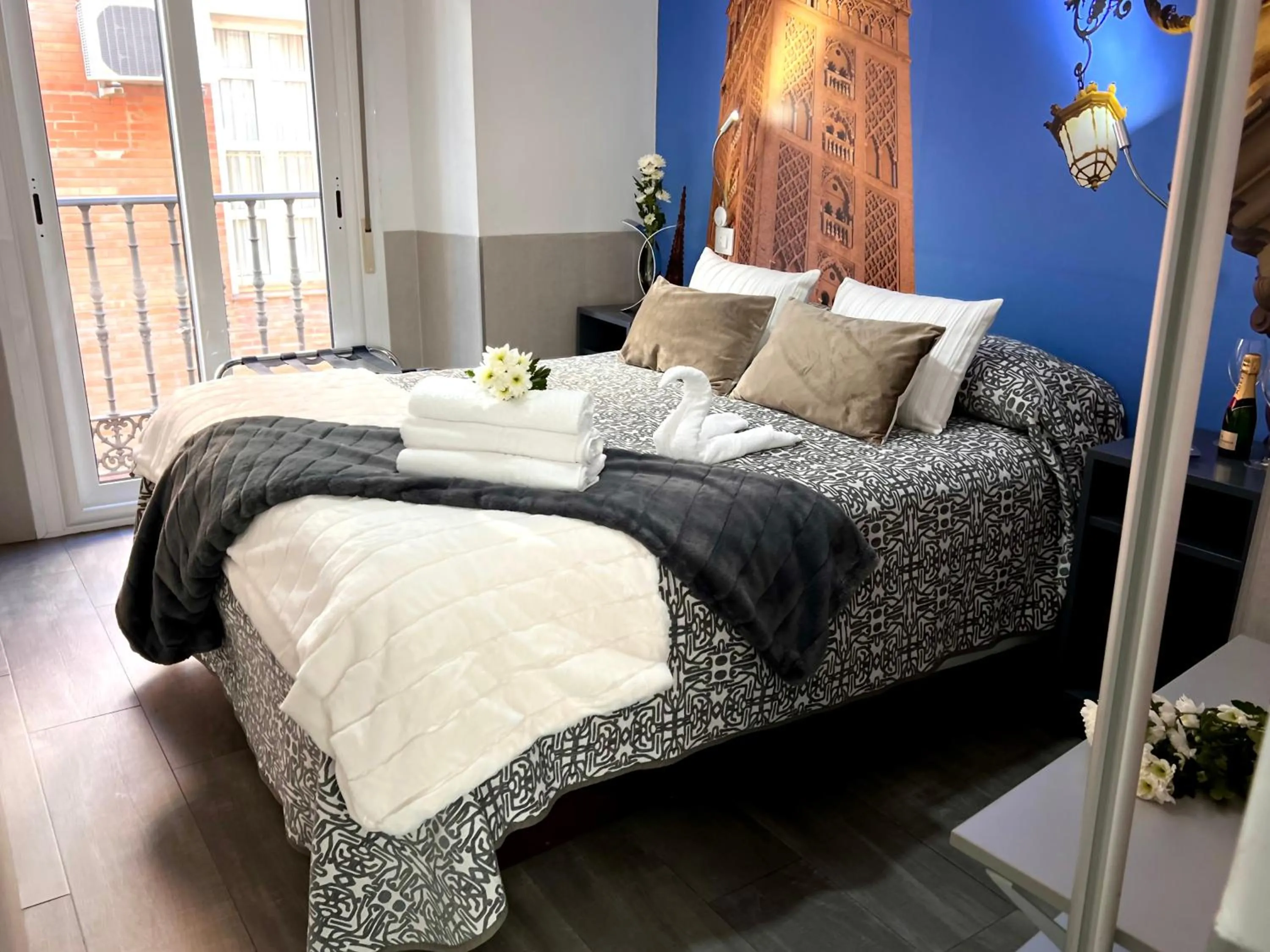 Bed in Hostal Paco´s