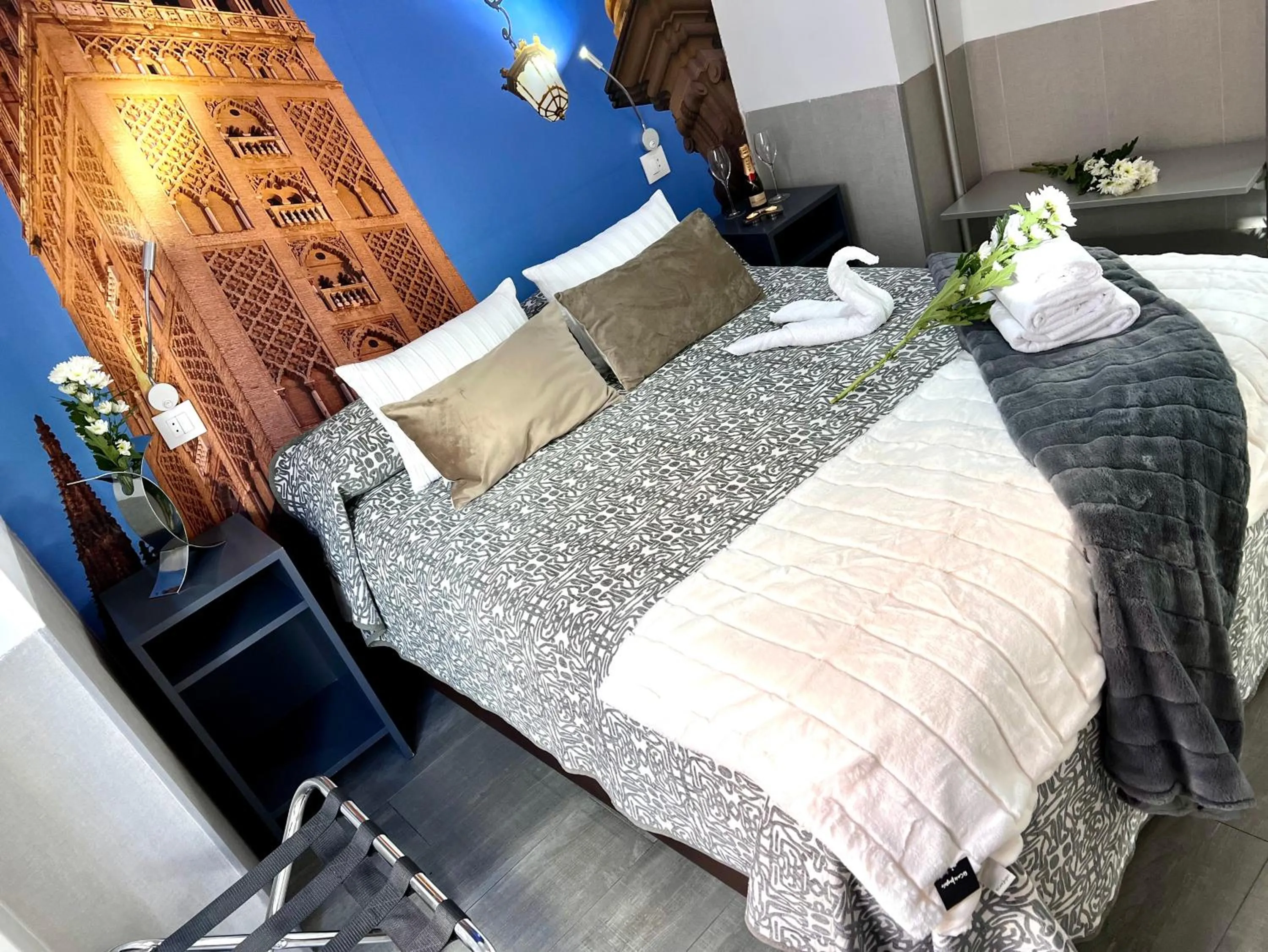 Bed in Hostal Paco´s