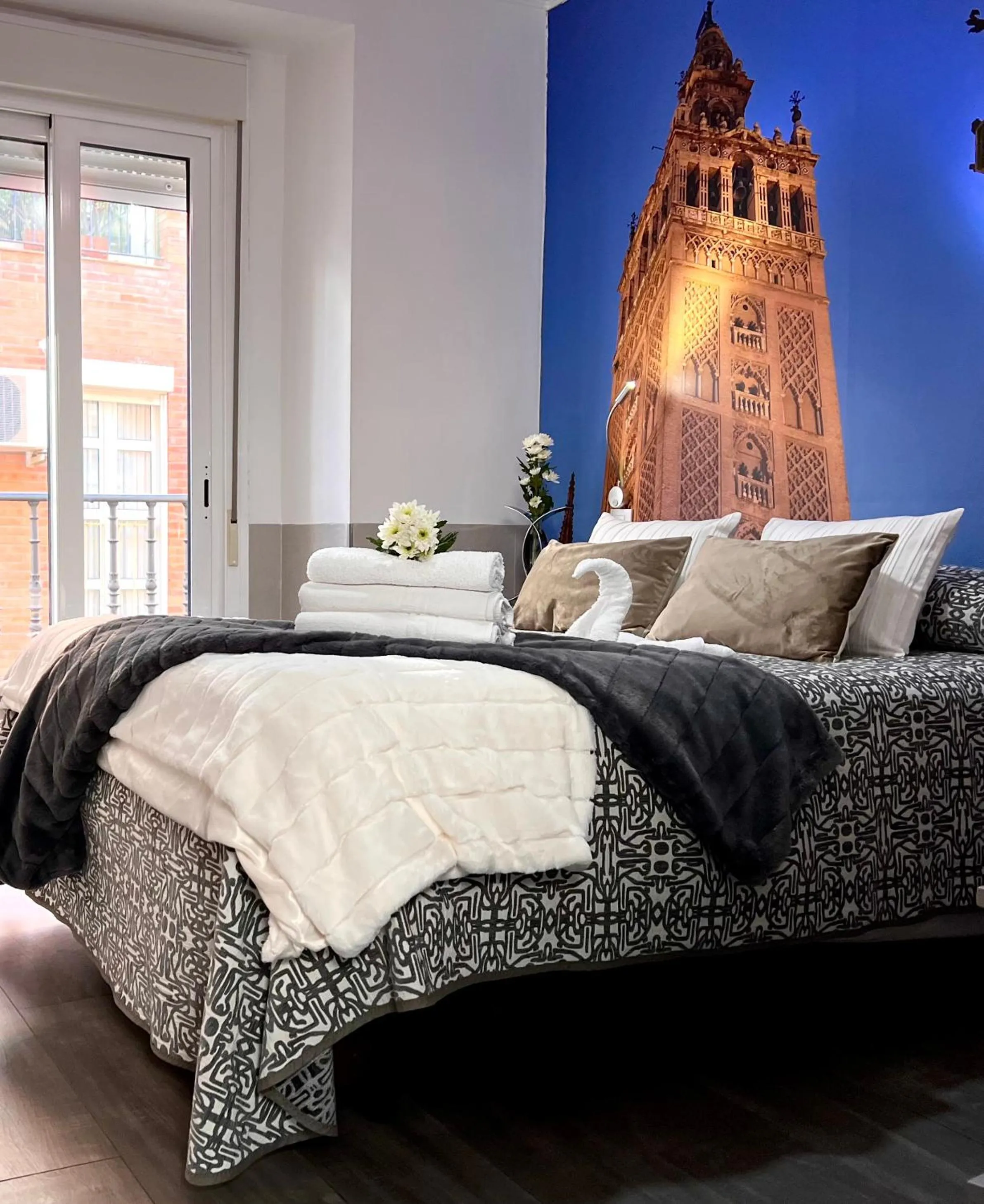 Bed in Hostal Paco´s