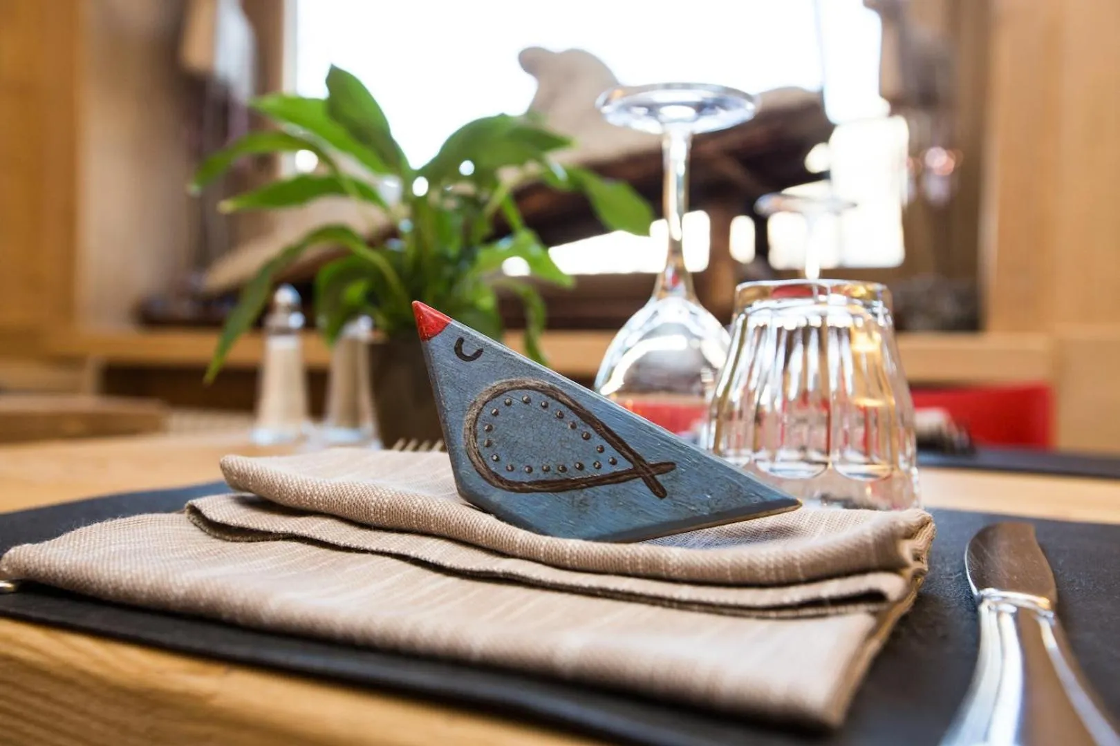 Decorative detail in Hotel Restaurant La Barme