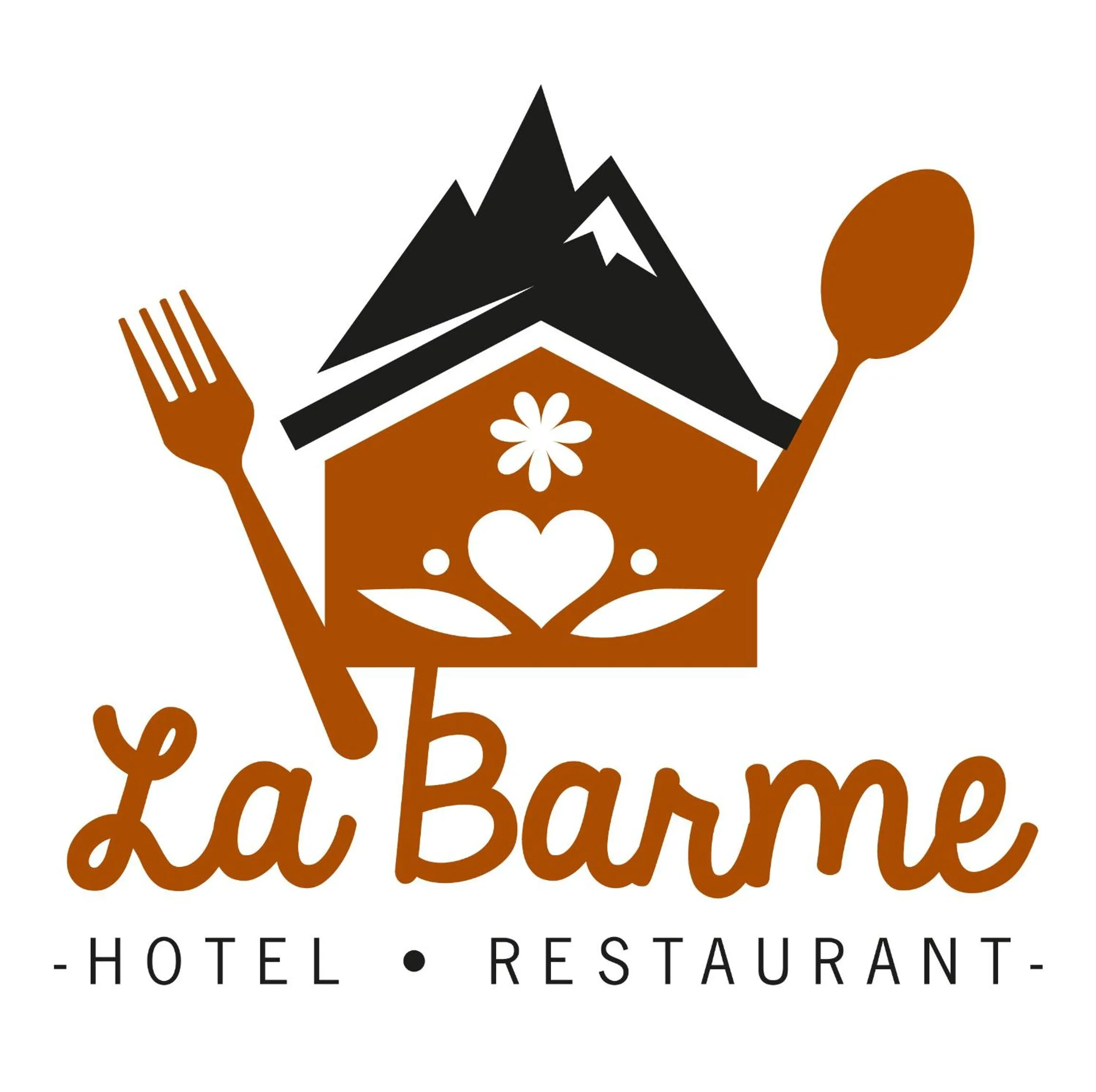 Property logo or sign in Hotel Restaurant La Barme
