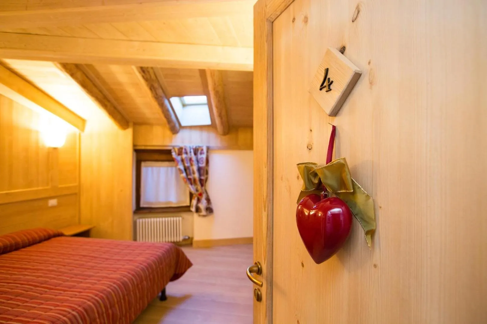 Decorative detail, Bed in Hotel Restaurant La Barme