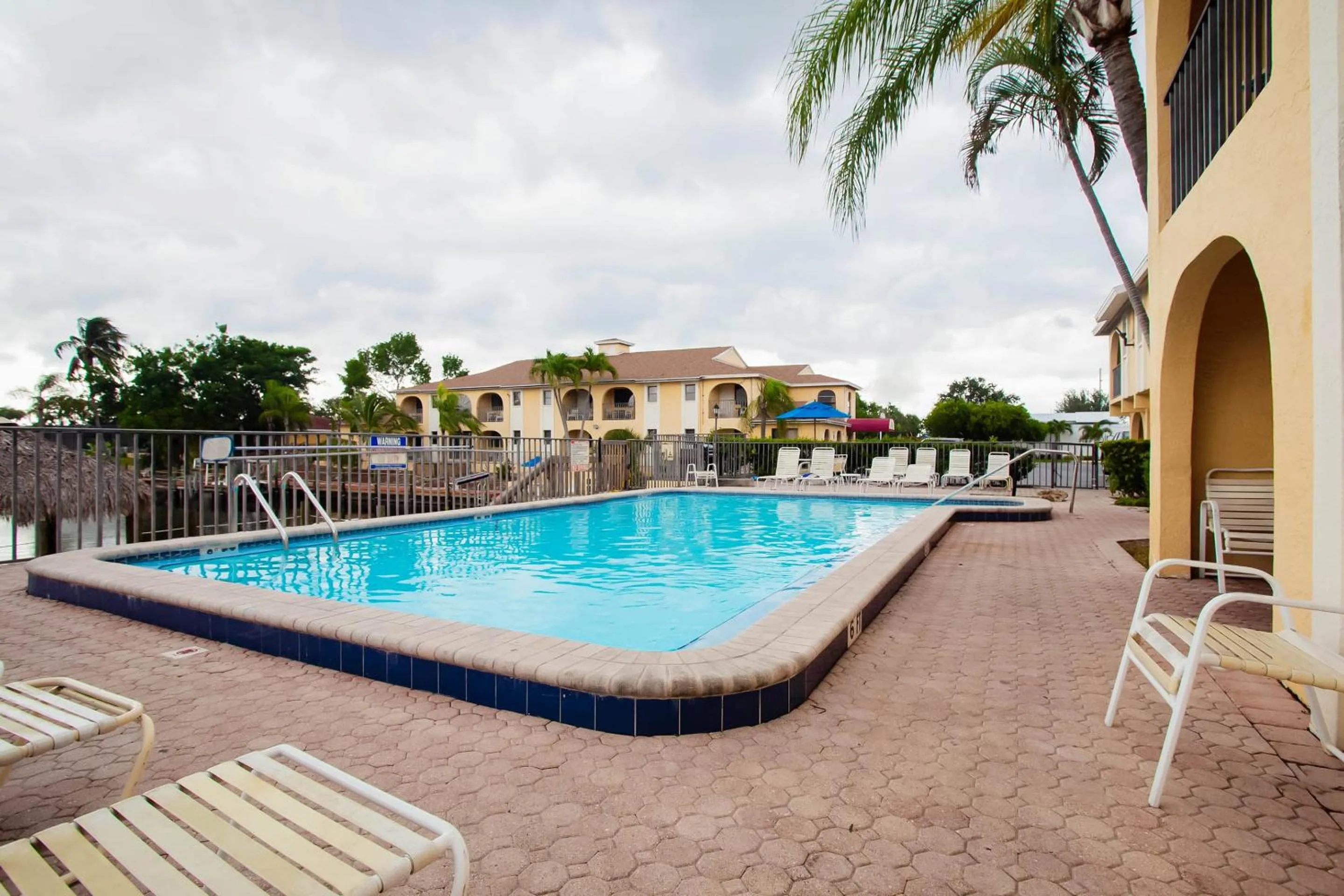 Swimming pool in OYO Waterfront Hotel- Cape Coral Fort Myers, FL