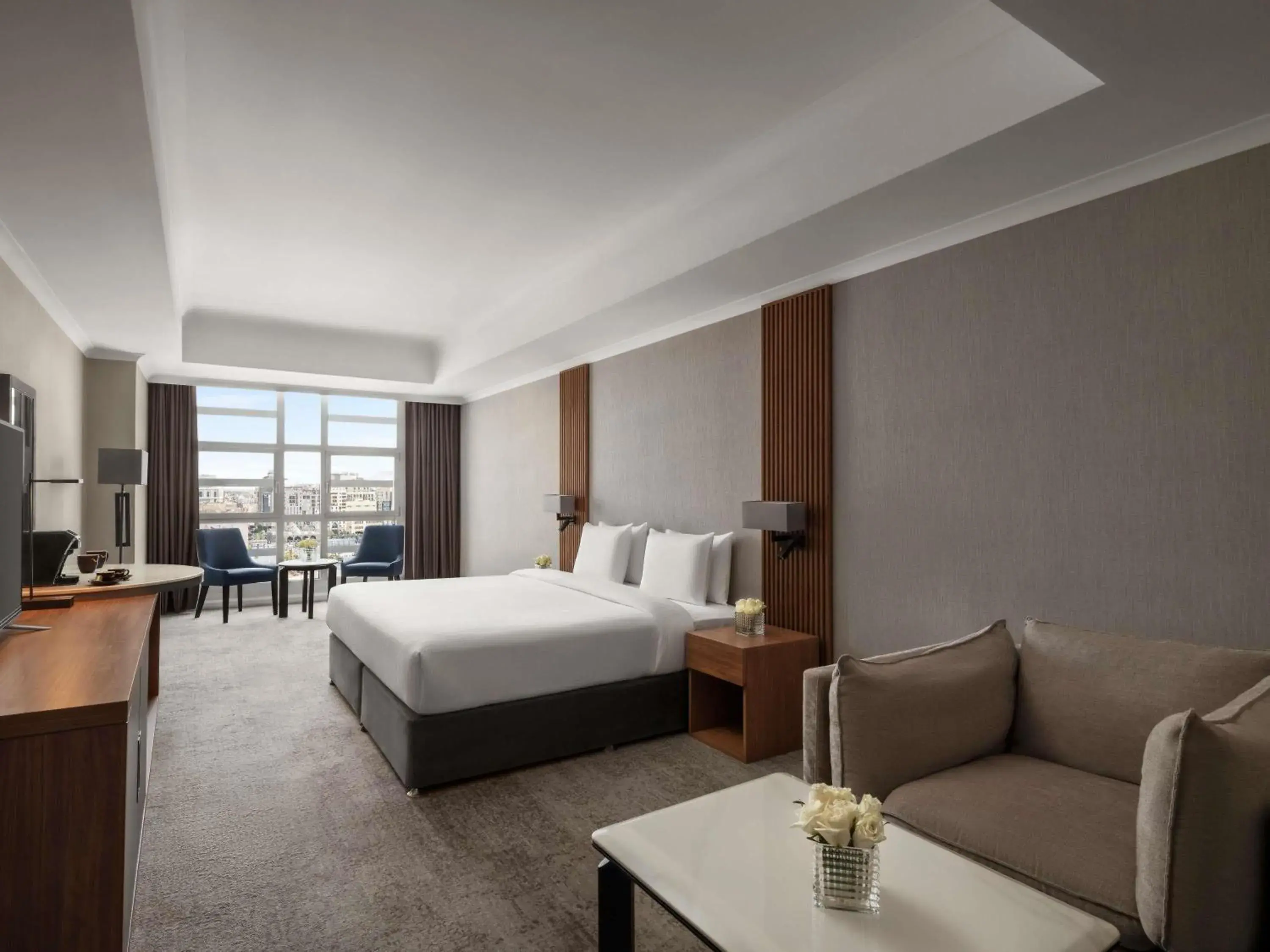 Superior King Room with Part Haram View in Anwar Al Madinah Mövenpick Superior King Room with Part Haram View in Anwar Al Madinah Mövenpick