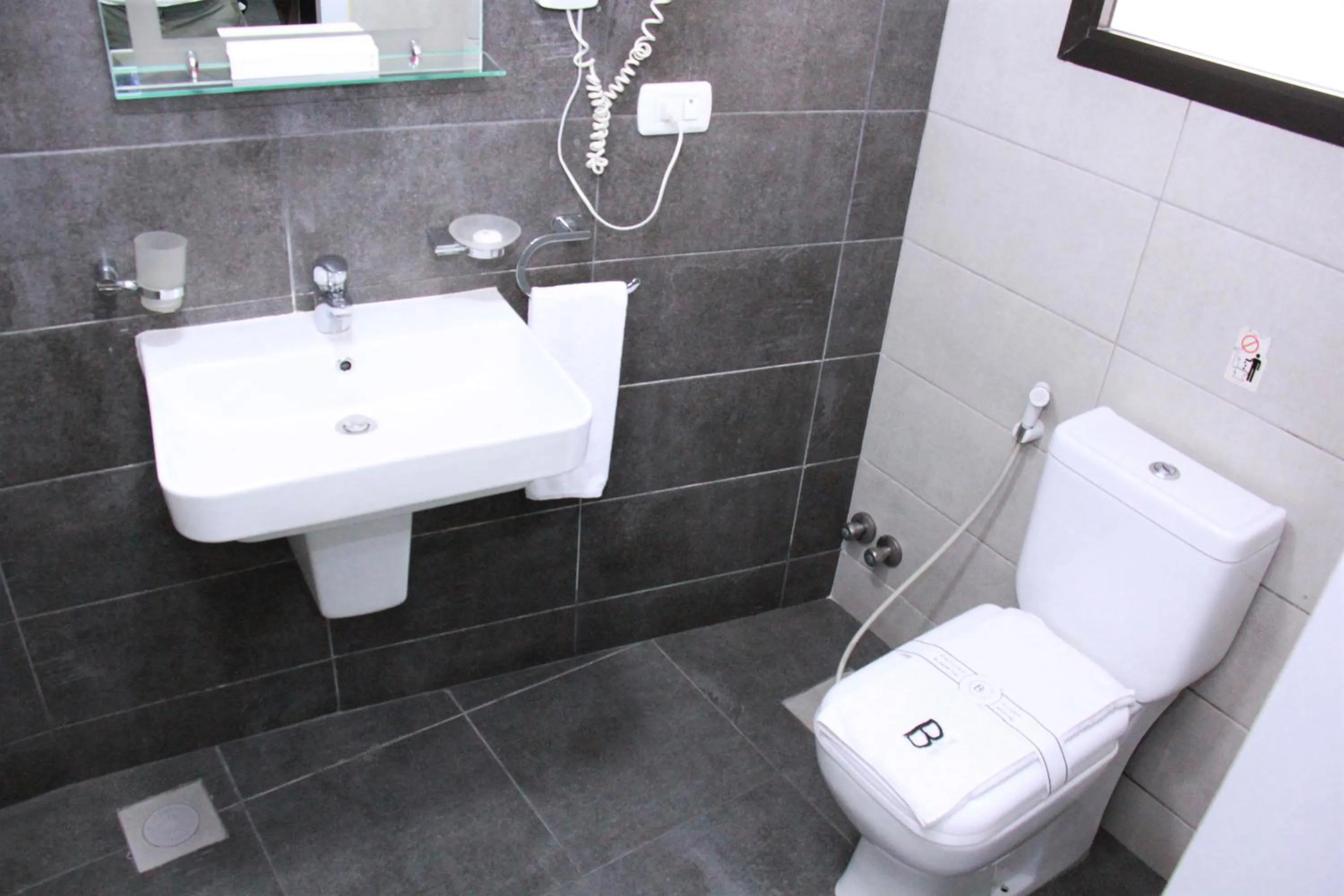 Toilet in Beverly Hotel Beirut