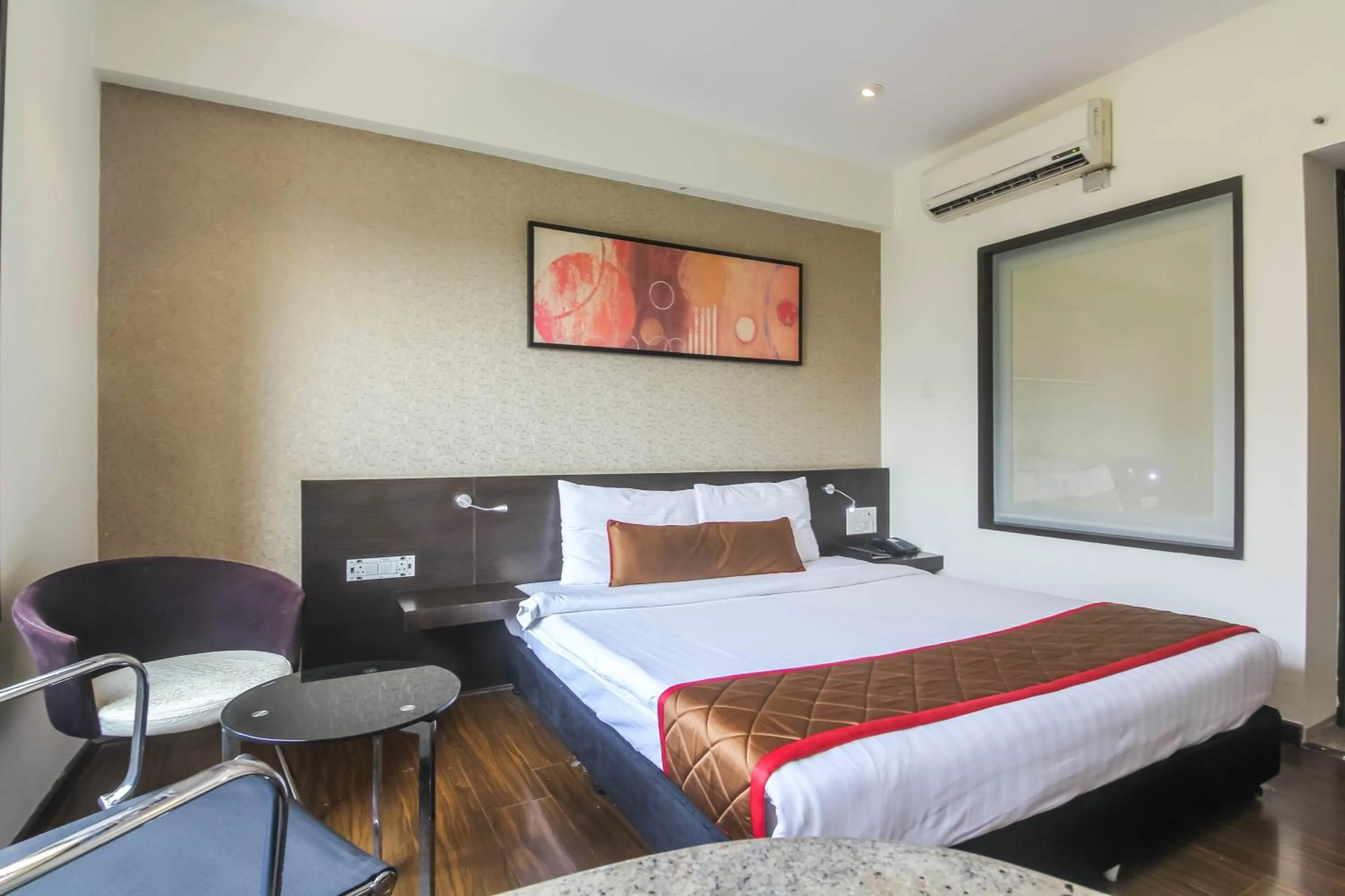 Bedroom, Bed in Hotel LXIA Hinjewadi - Indian Nationals Only