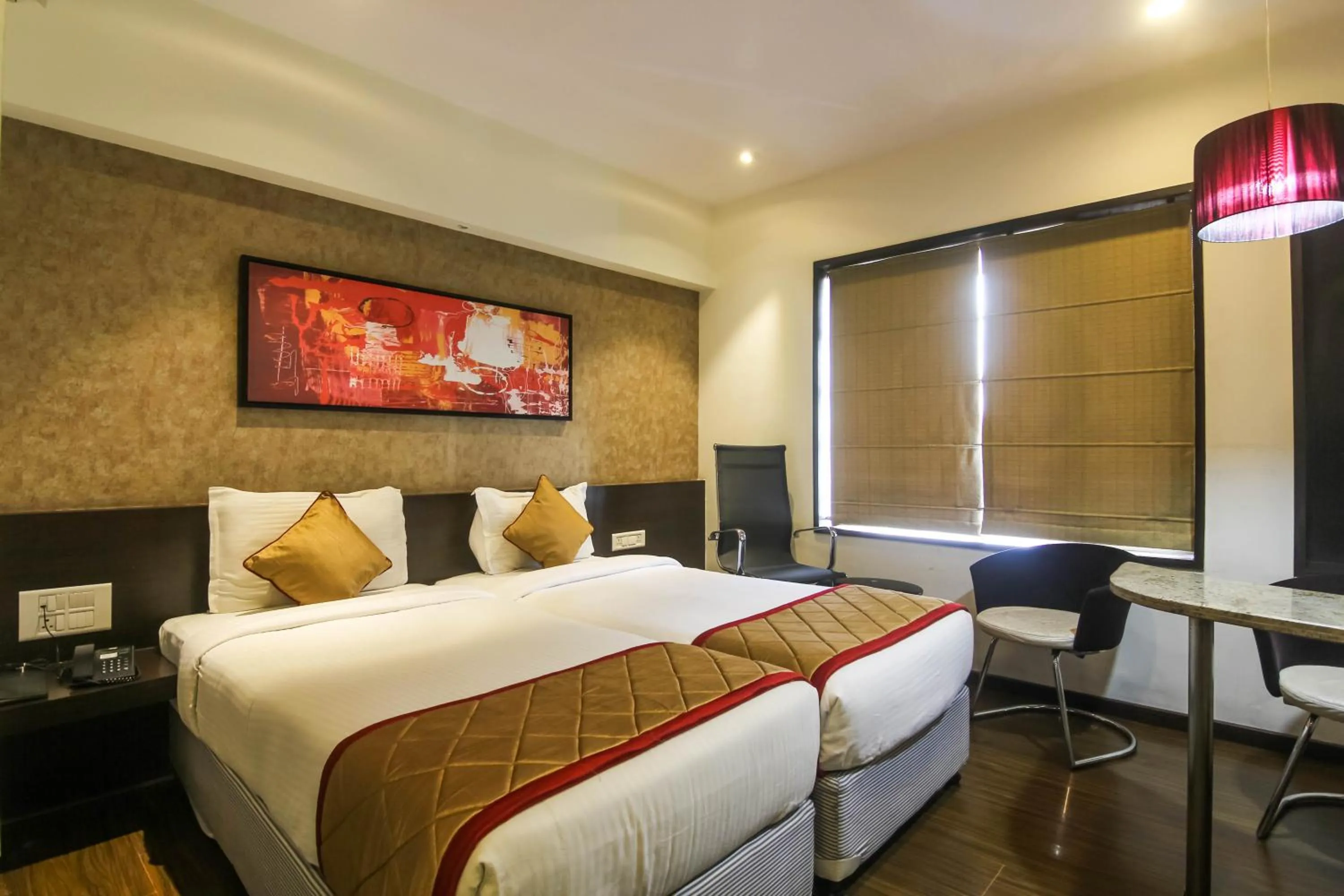 Bedroom, Bed in Hotel LXIA Hinjewadi - Indian Nationals Only
