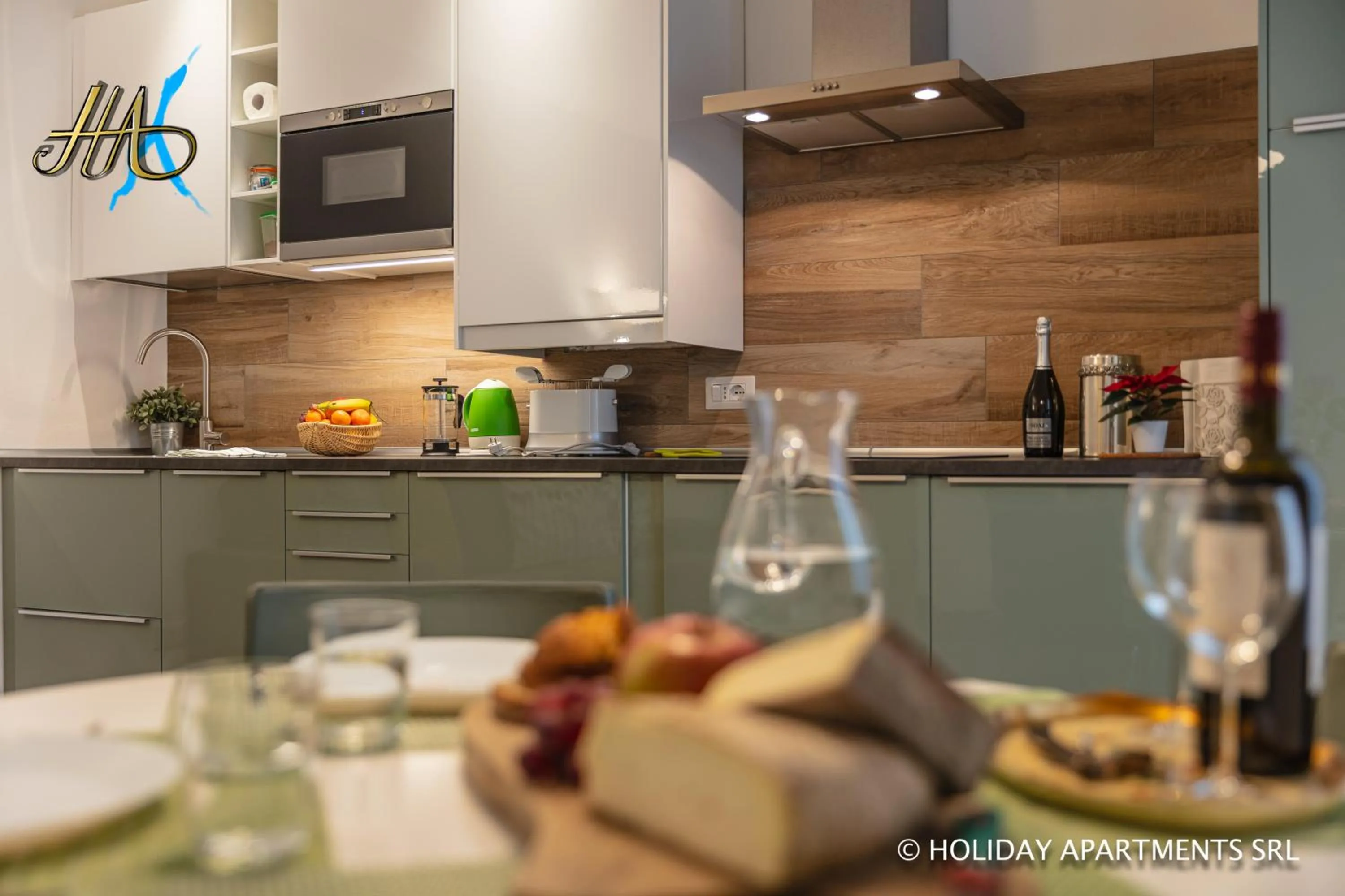 Kitchen or kitchenette in Appartamenti Meraviglia
