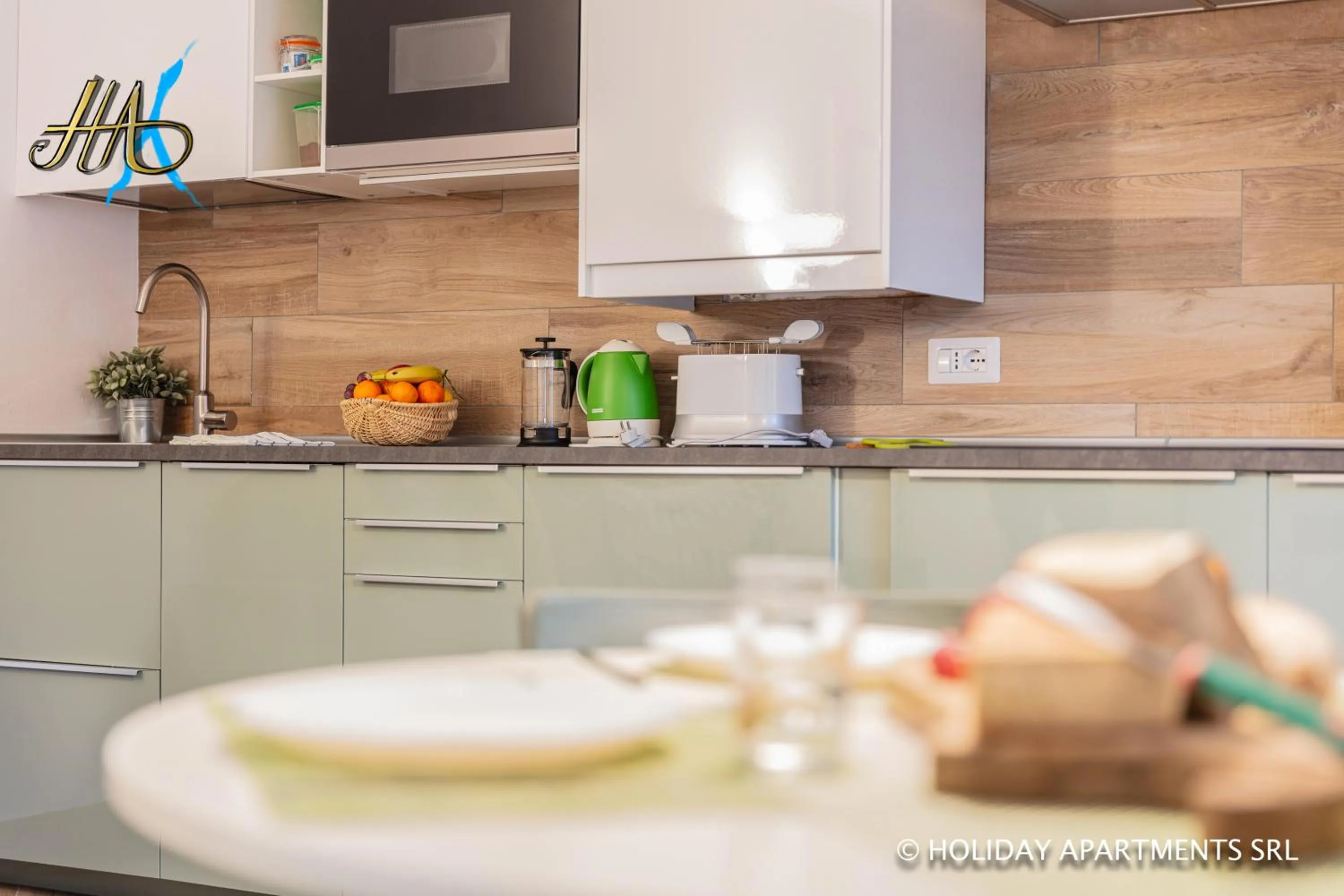 Kitchen or kitchenette in Appartamenti Meraviglia