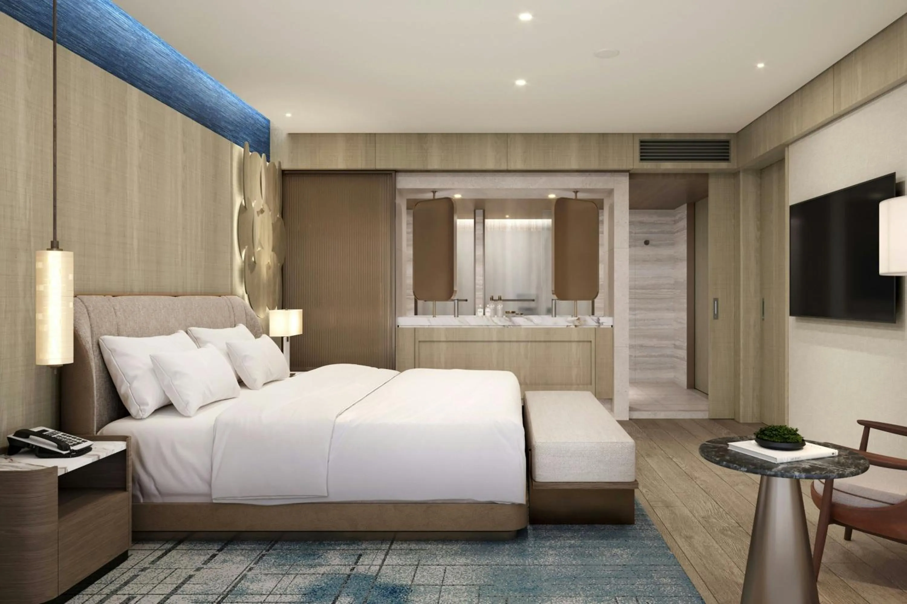 Photo of the whole room, Bed in The Westin Seoul Parnas