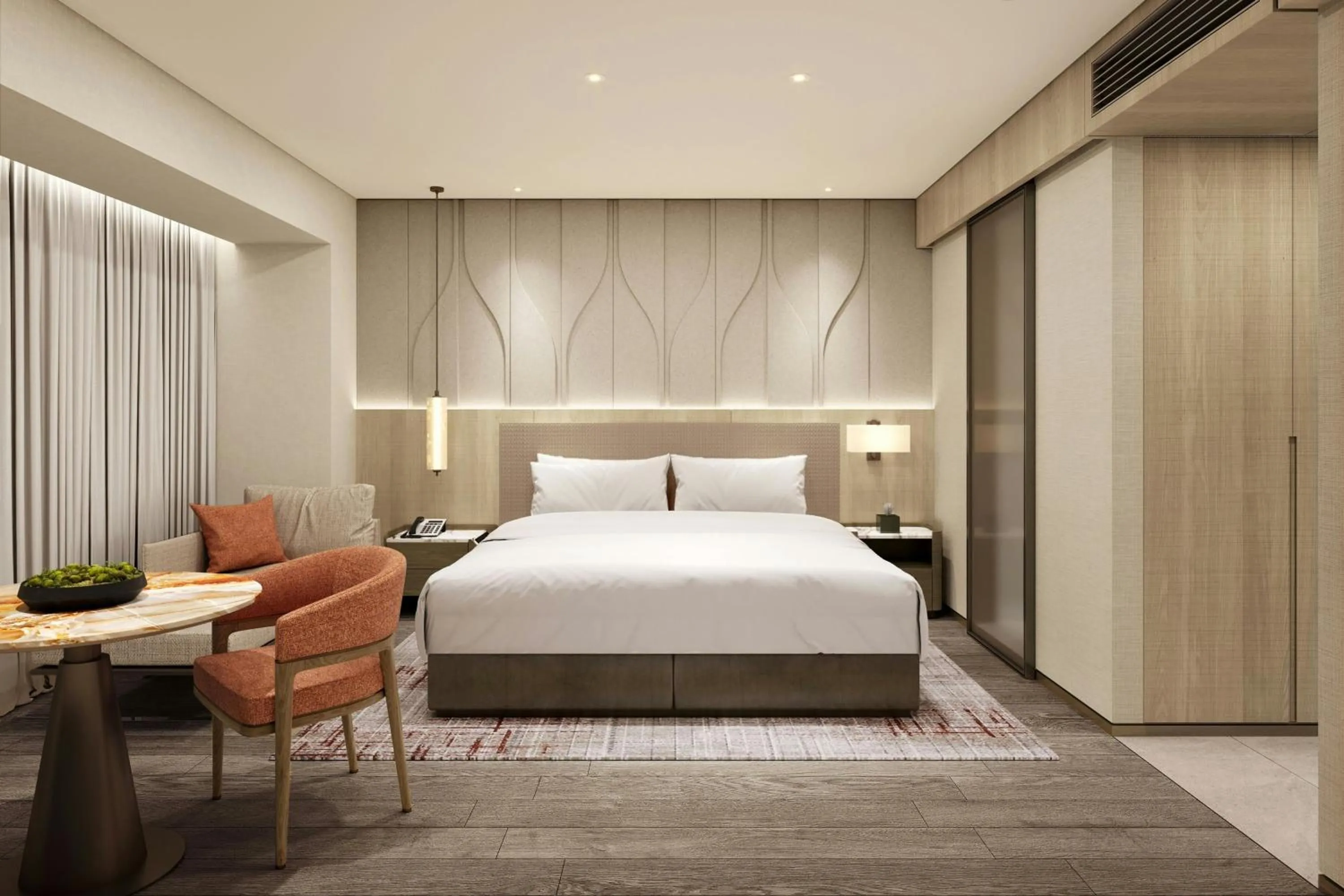 Photo of the whole room, Bed in The Westin Seoul Parnas