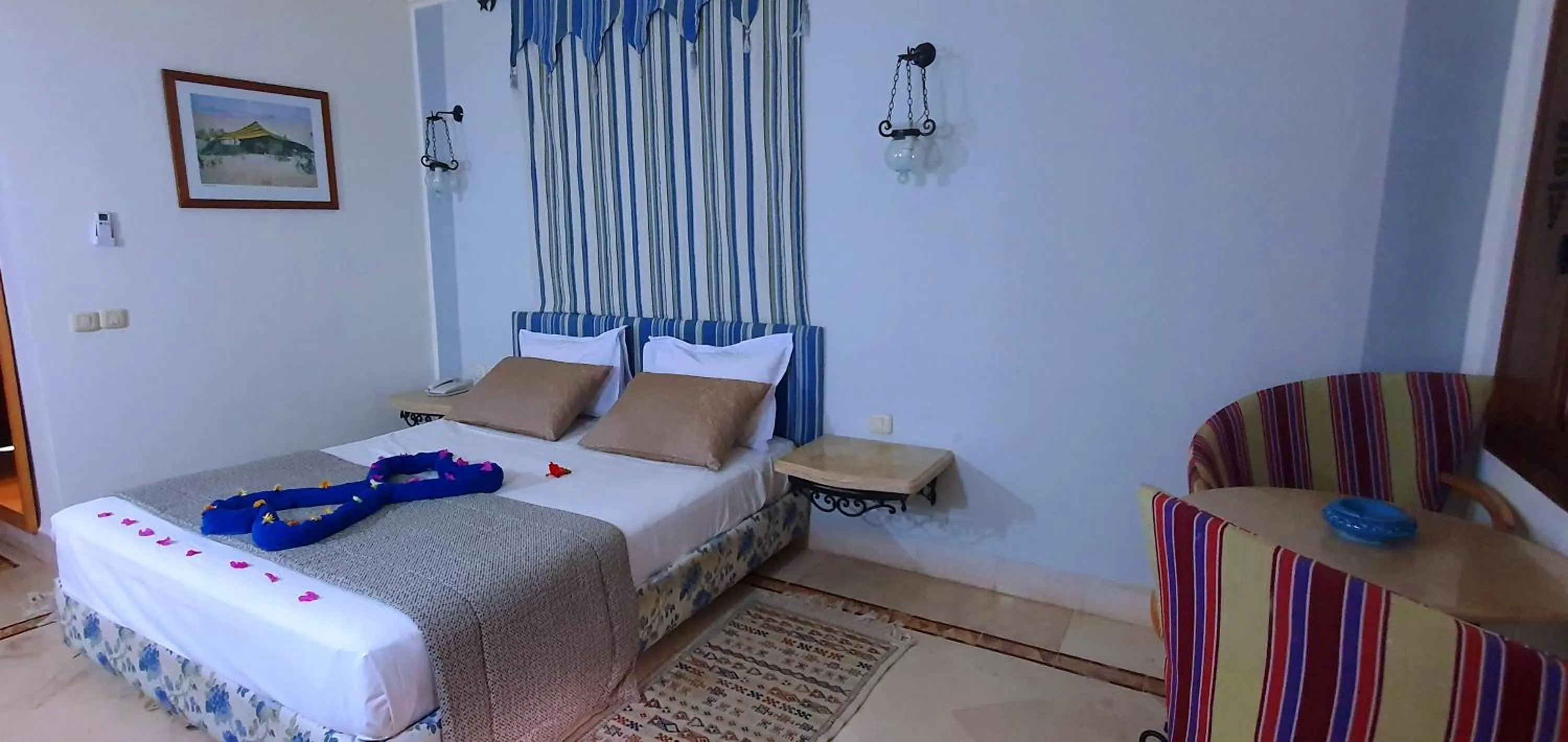 Photo of the whole room, Bed in Hotel de charme et SPA Dar El Bhar