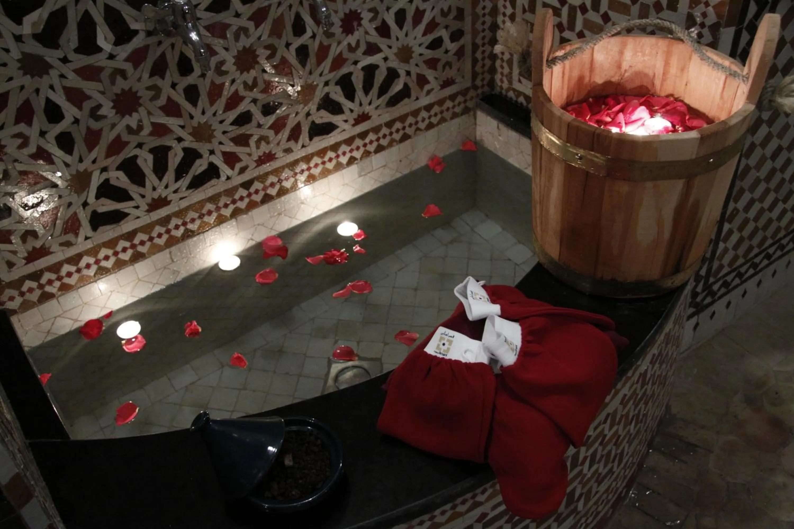 Steam room in Palais Amani