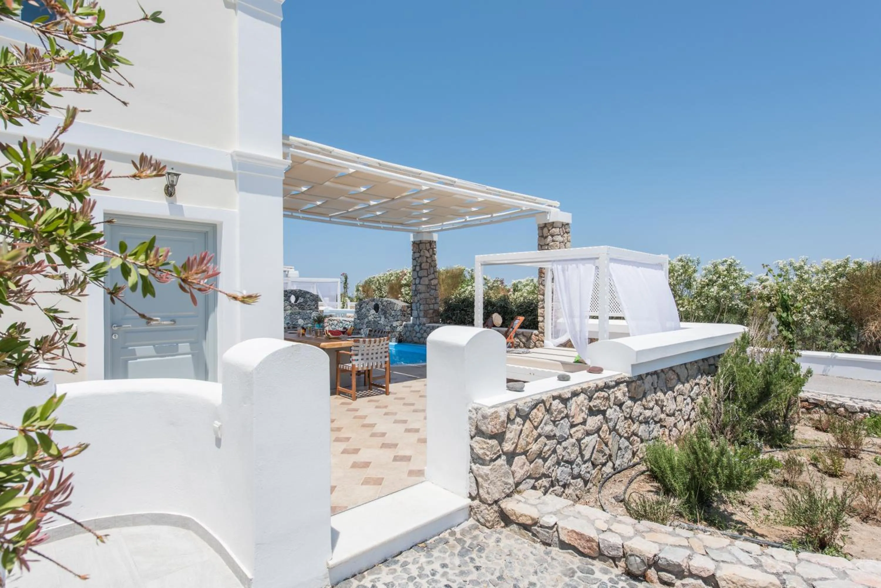 Balcony/Terrace in Secret Earth Villas - Santorini