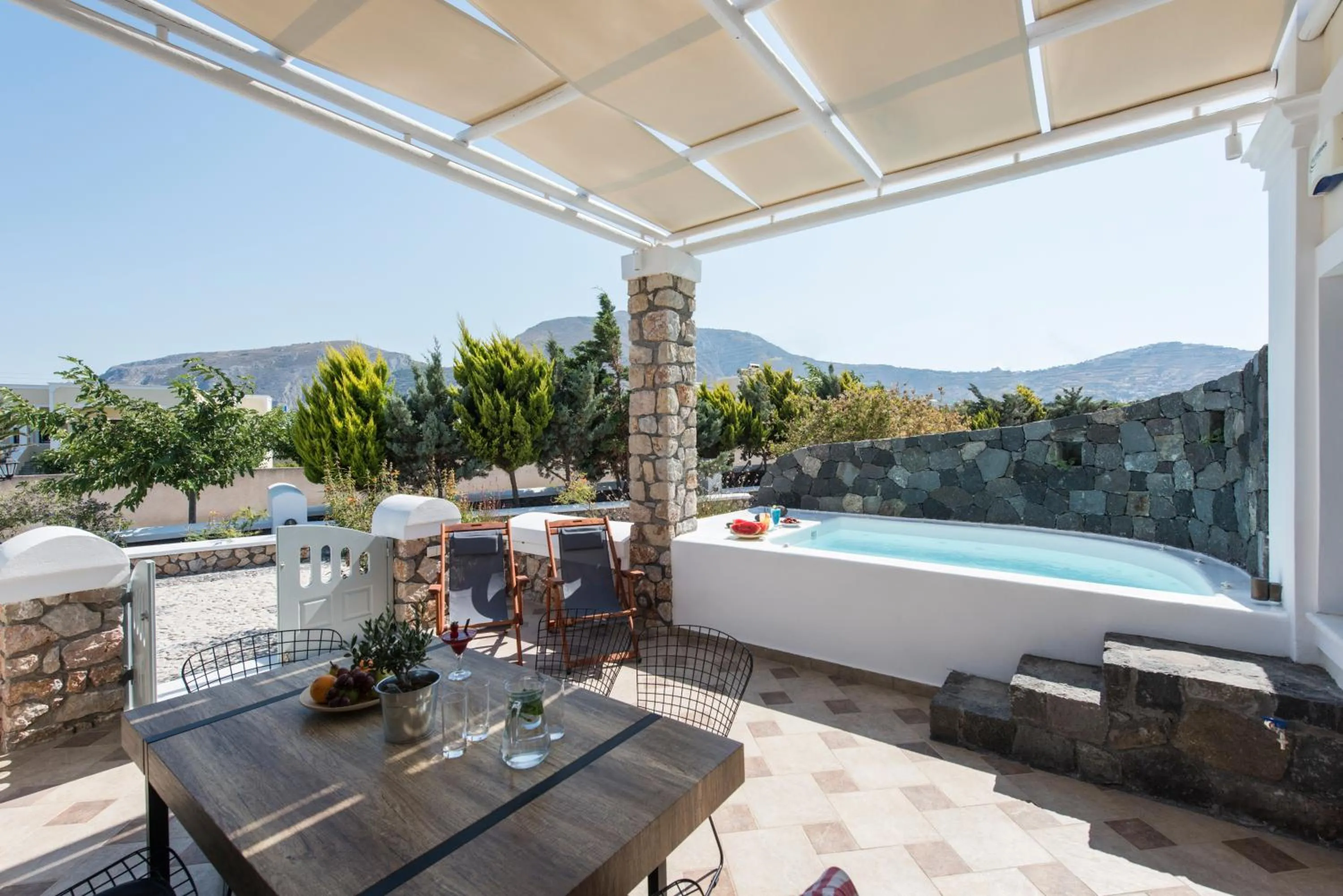 Balcony/Terrace in Secret Earth Villas - Santorini