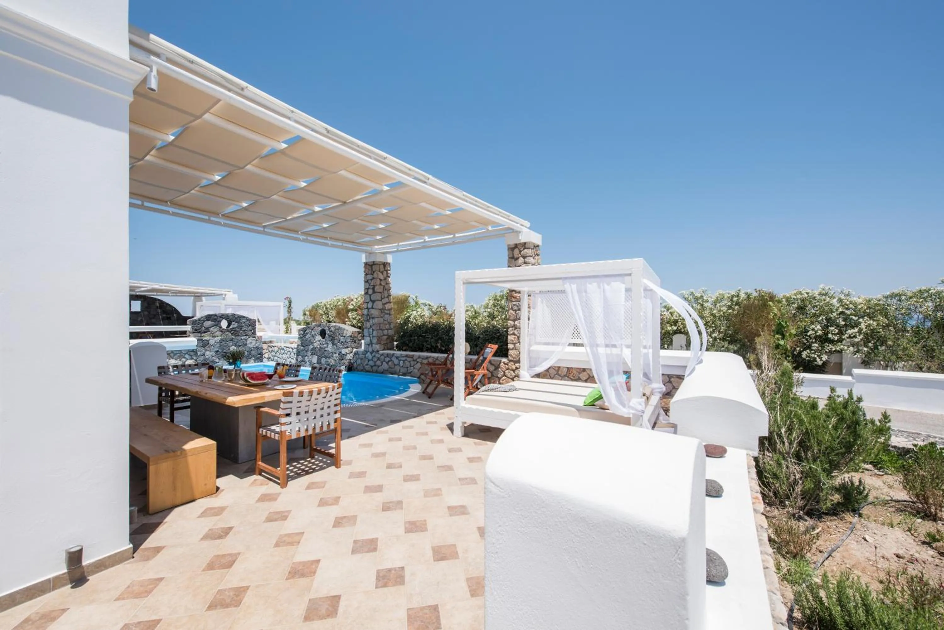 Balcony/Terrace in Secret Earth Villas - Santorini