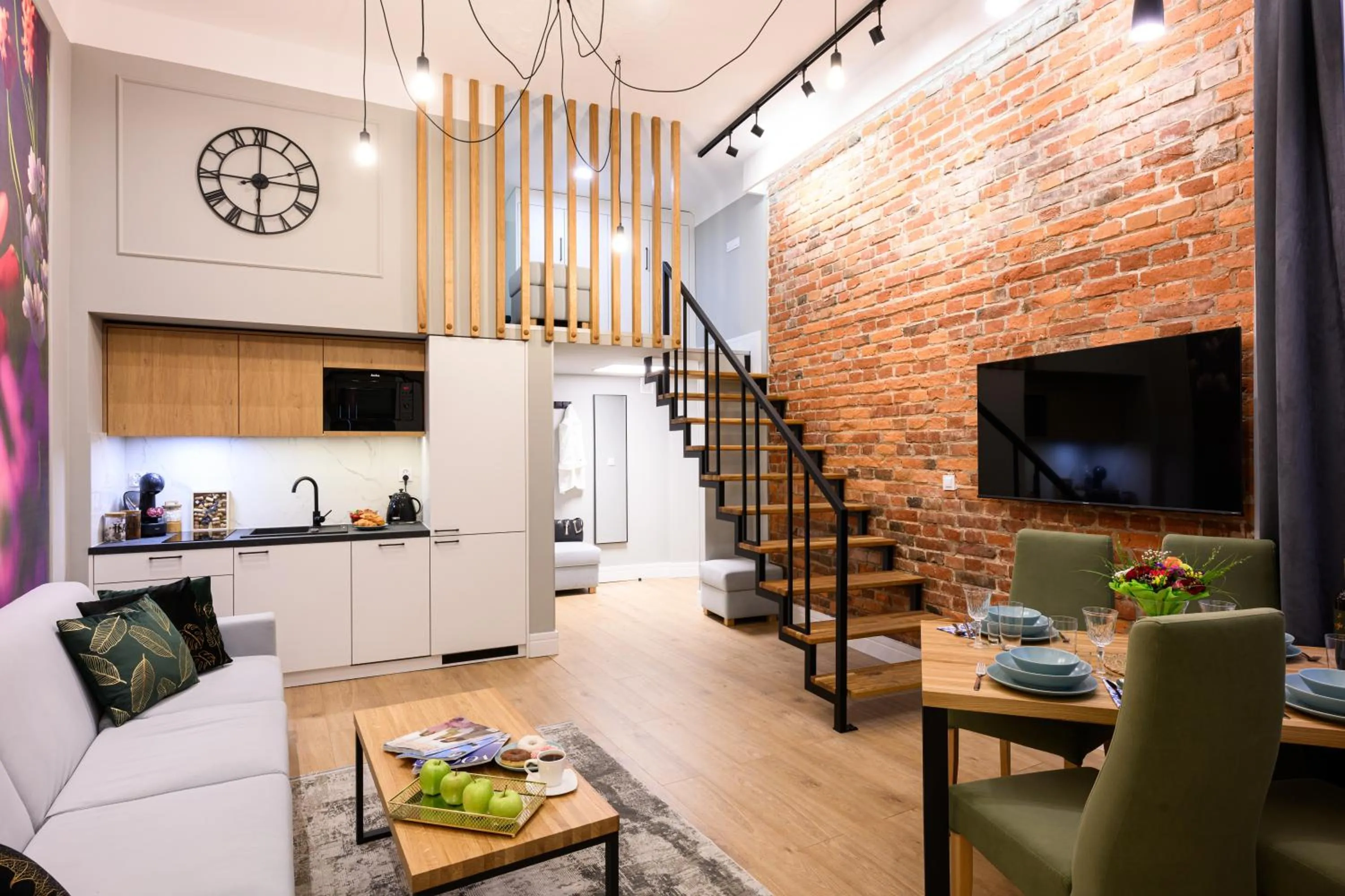 Kitchen or kitchenette in Arts Apartments - Kraków Old Town