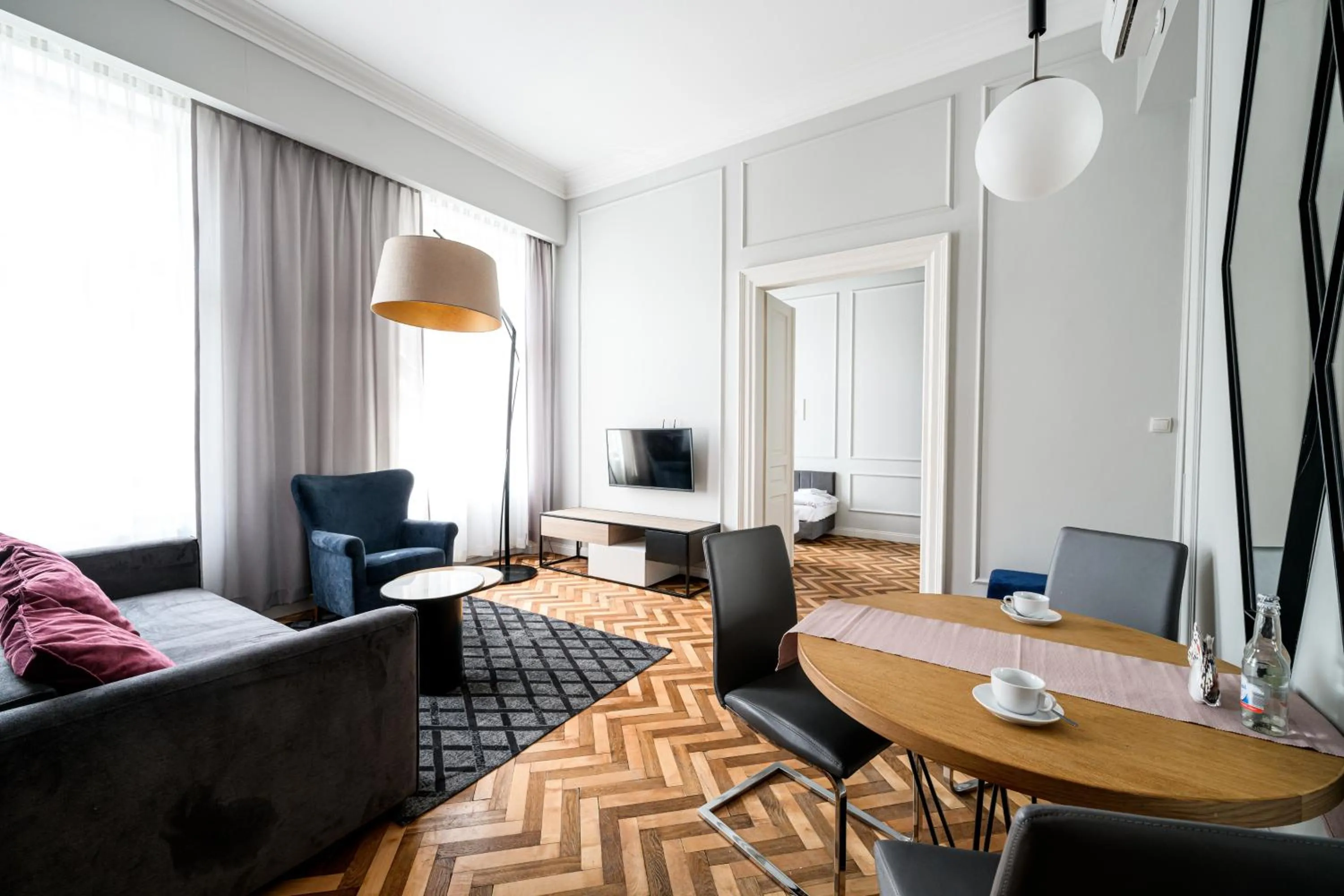 Living room in Arts Apartments - Kraków Old Town