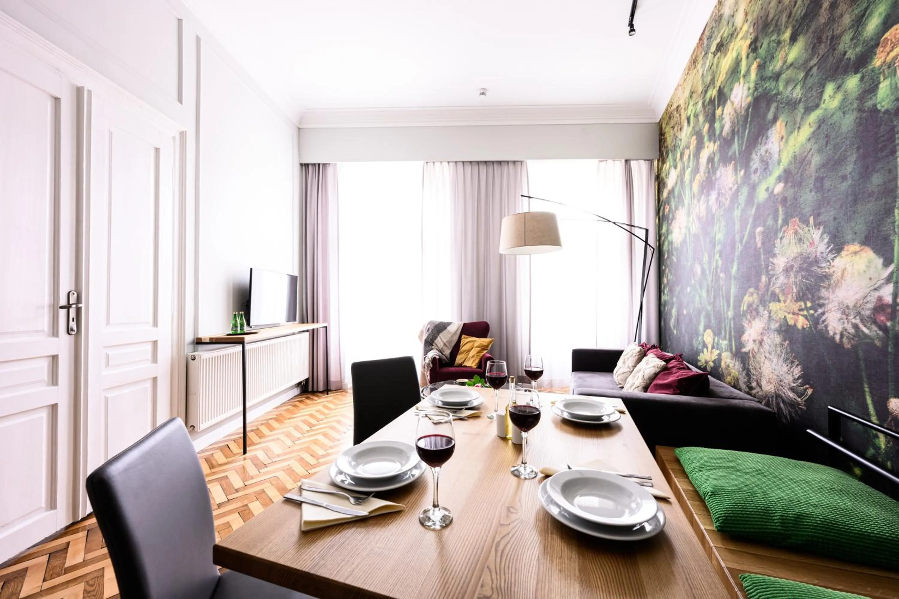 Living room in Arts Apartments - Kraków Old Town