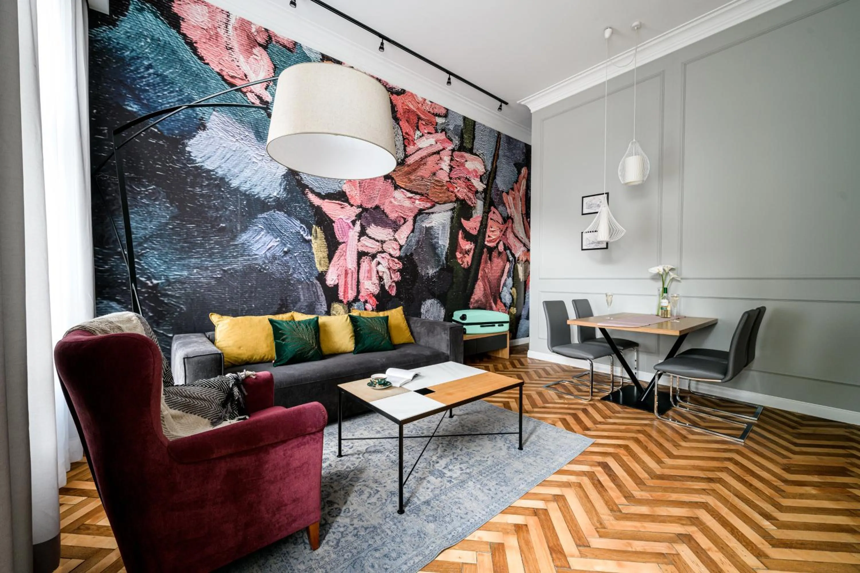 Living room in Arts Apartments - Kraków Old Town