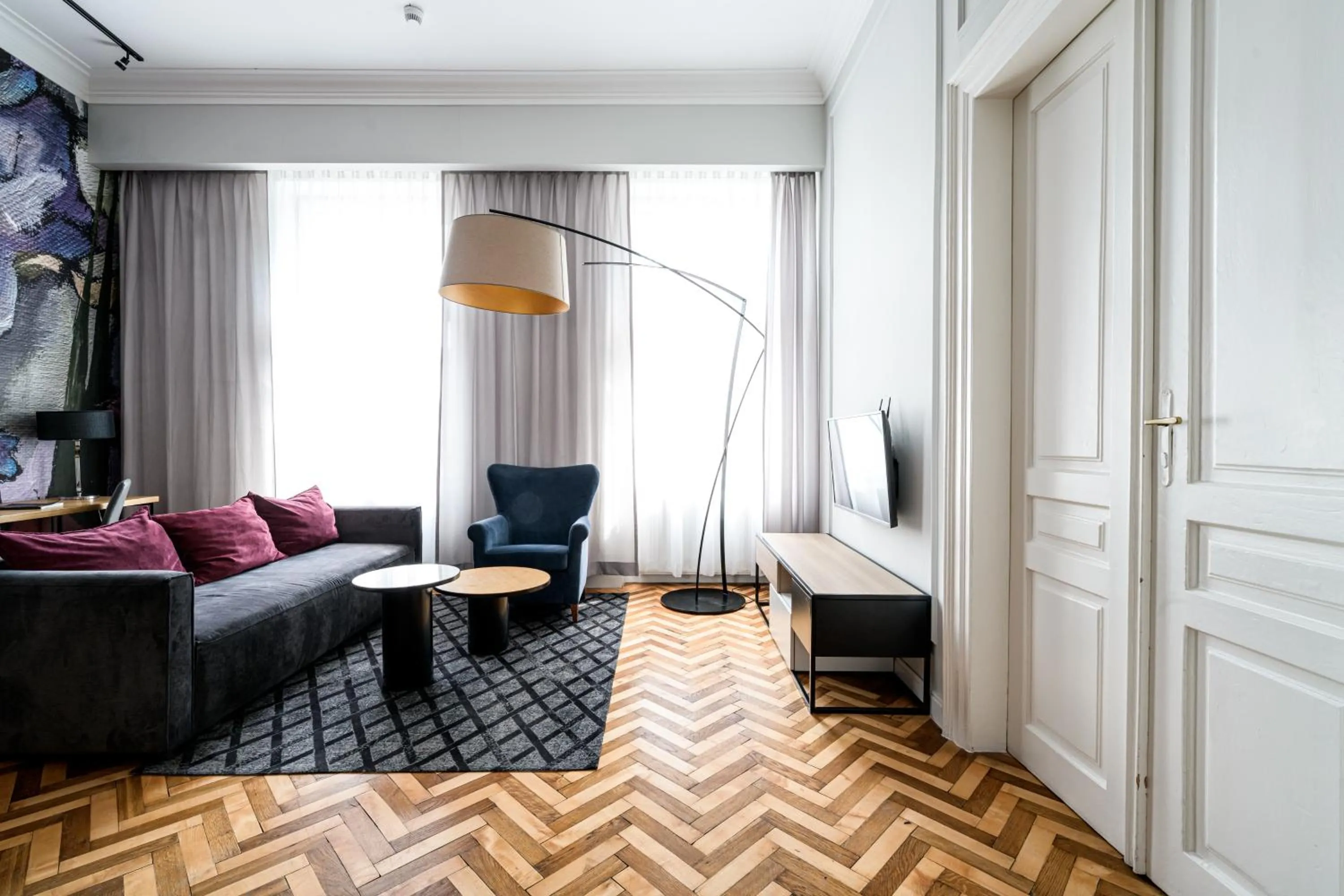 Living room in Arts Apartments - Kraków Old Town